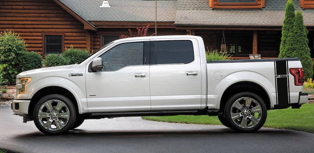 Custom ford f-150 truck decals – durable vinyl sticker kit – fits 2015-2023