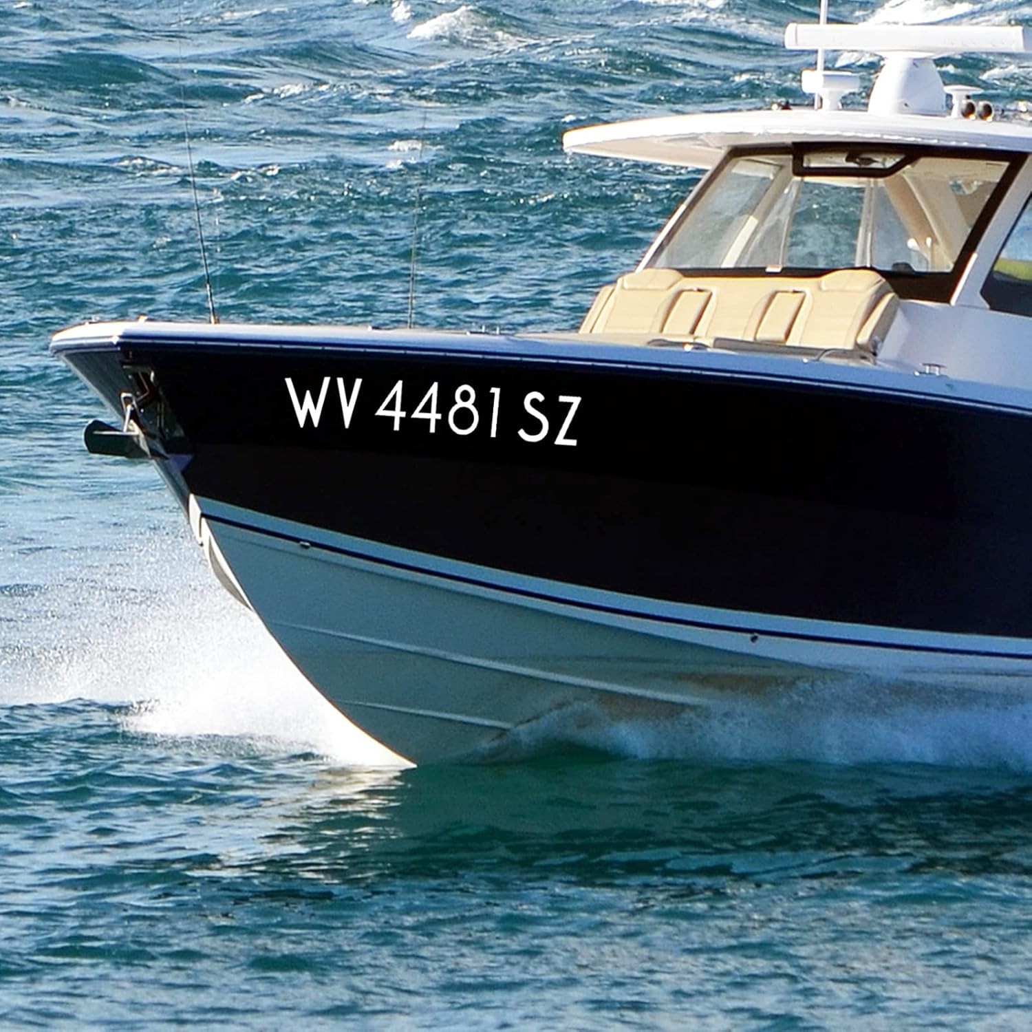 2 Inch Waterproof Vinyl Sticker Letters and Numbers Kit for Outdoor Applications