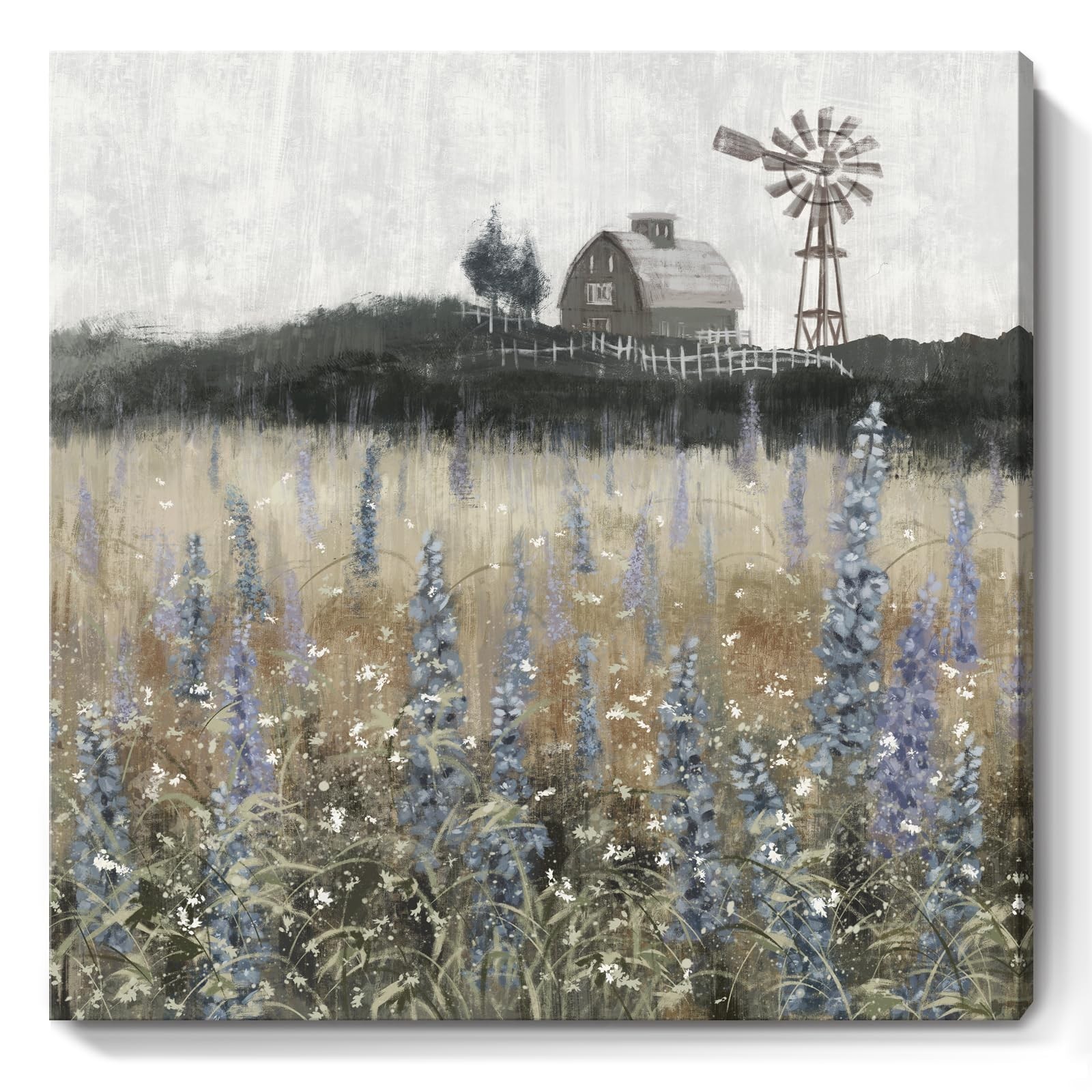 Farmhouse Wall Art for Living Room Classical Scenery Canvas Print Rustic Coun…