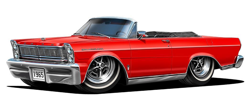 1965 Ford Galaxie 500 GARAGE SIGN Wall Art Graphic Sticker