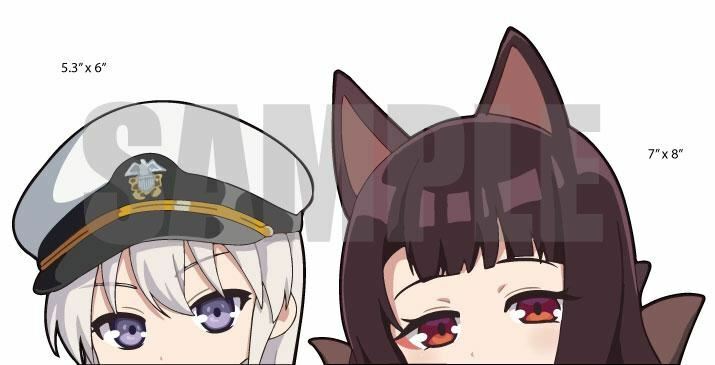 Enterprise | Azur Lane | Peeker Anime Stickers for Cars NEW