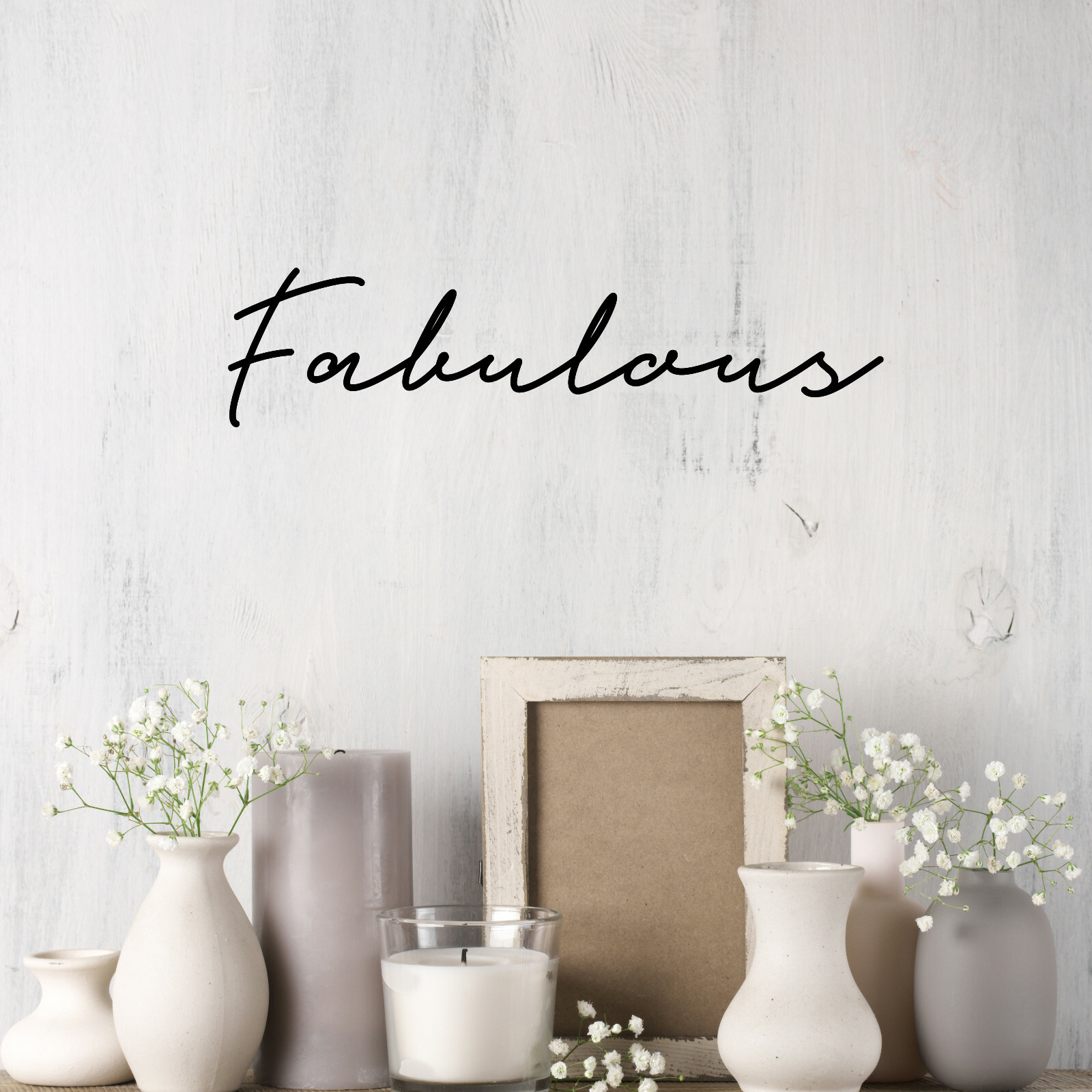 Wall Decal Fabulous Living Room Motivational Vinyl Decor Black gz491