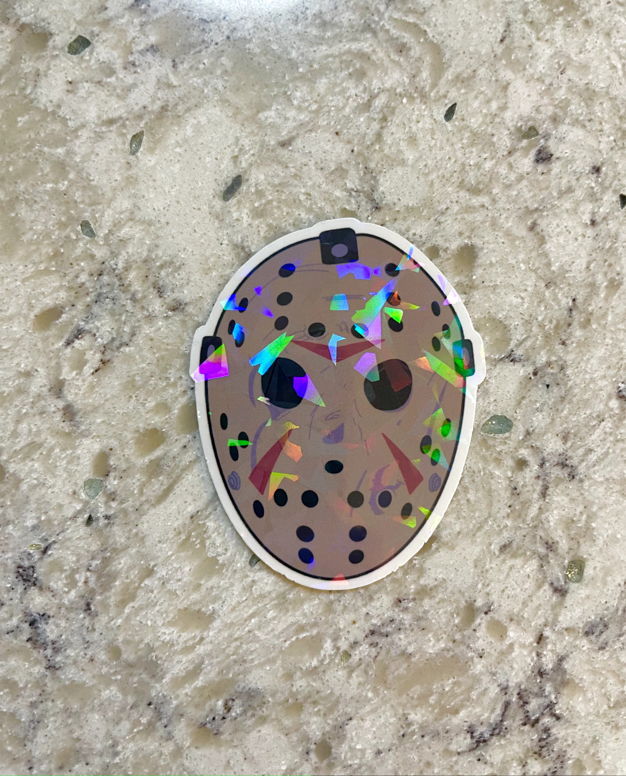 Jason Vorhees Sticker l Gloss or Holographic Laminate l Waterproof Decal