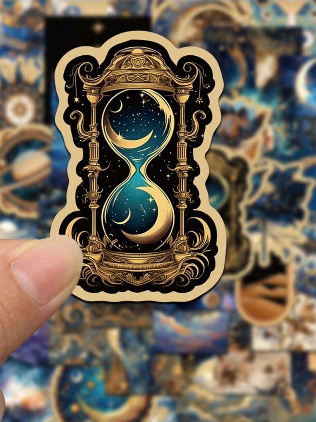 25Pcs Mystical Universe Strange Beauty Planets Flowers Creative Stickers