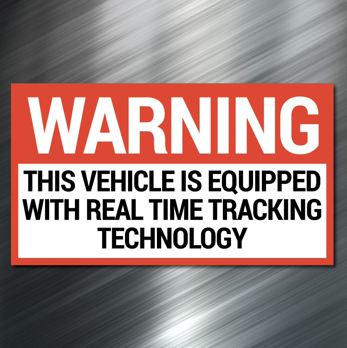 (1) Warning GPS Sticker car Auto Race Drift JDM Decal Truck Work Security Track