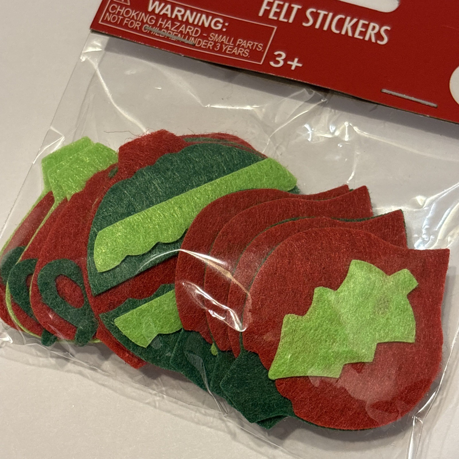 1 Pack Cute Christmas Ornament Felt Stickers—(NEW)—SHIPS IN 24HRS