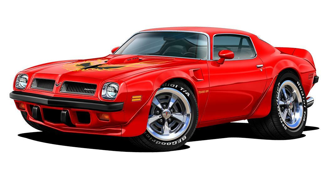 1974 Pontiac Trans Am Firebird Classic Garage Sign Wall Art Graphic Sticker