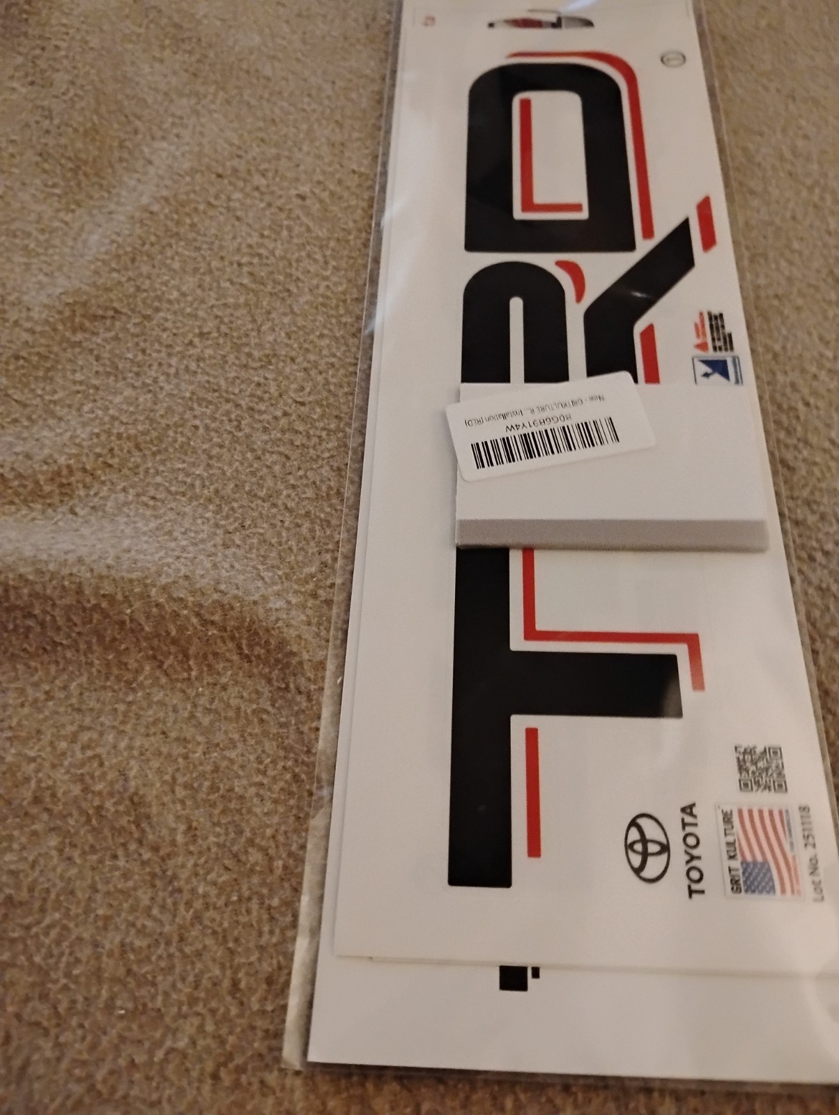 GRITKULTURE Removable TRD 4×4 Offroad Bedside Graphic Vinyl Decals 2 Pack