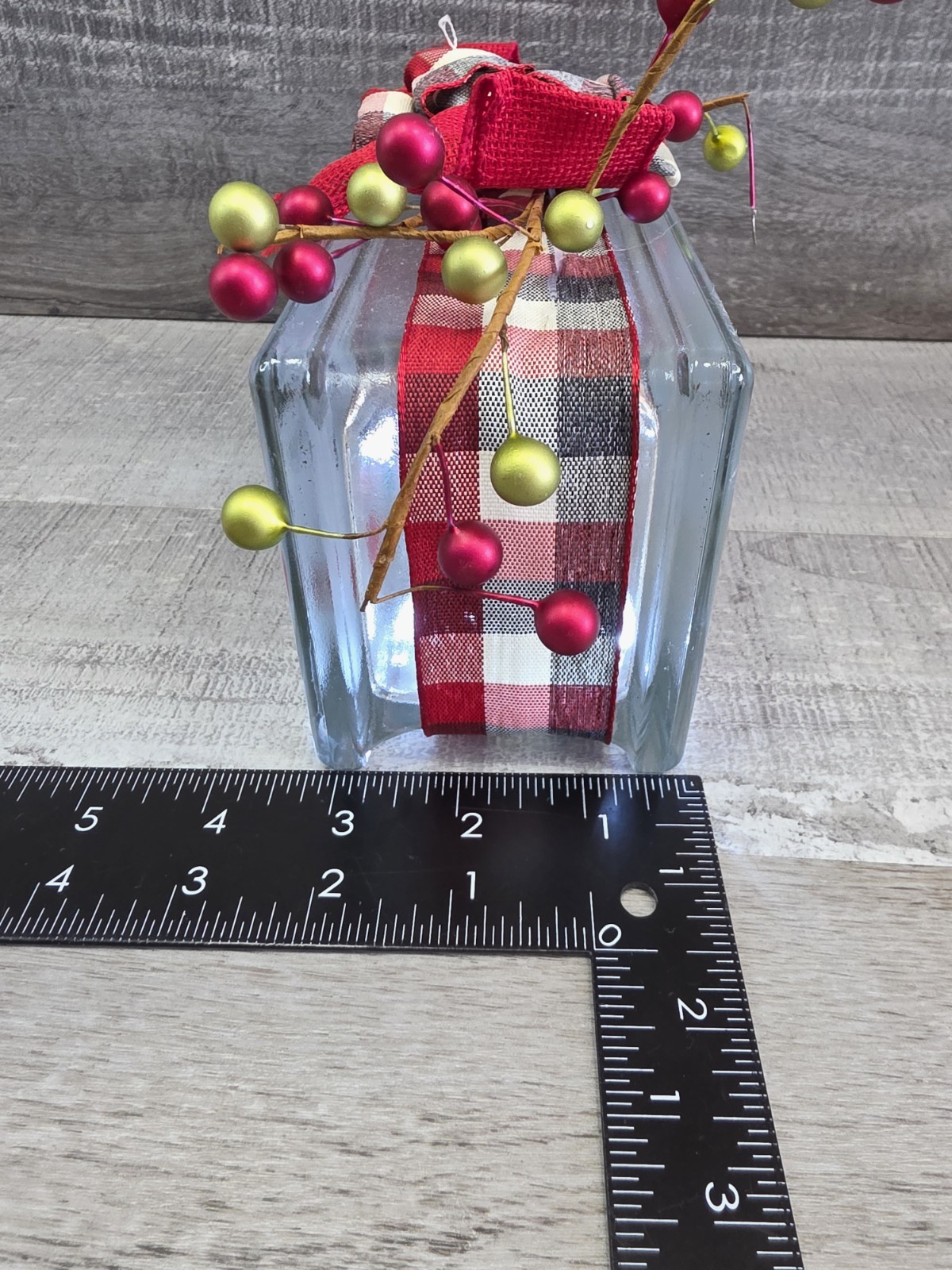 Handcrafted Christmas Penguin Glass Block 8x4x3" Lights Up O Christmas Tree g50
