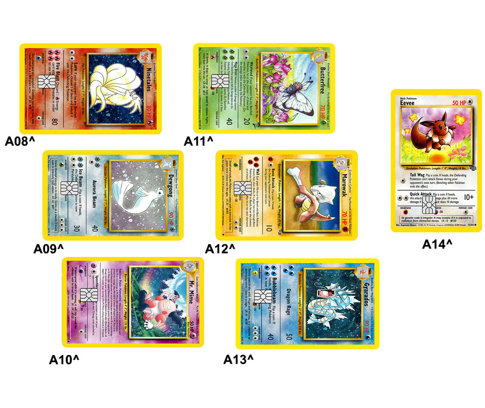 Pokémonster Card Collection Credit Card Skin / Wrap Decal Pre-Cut Sticker
