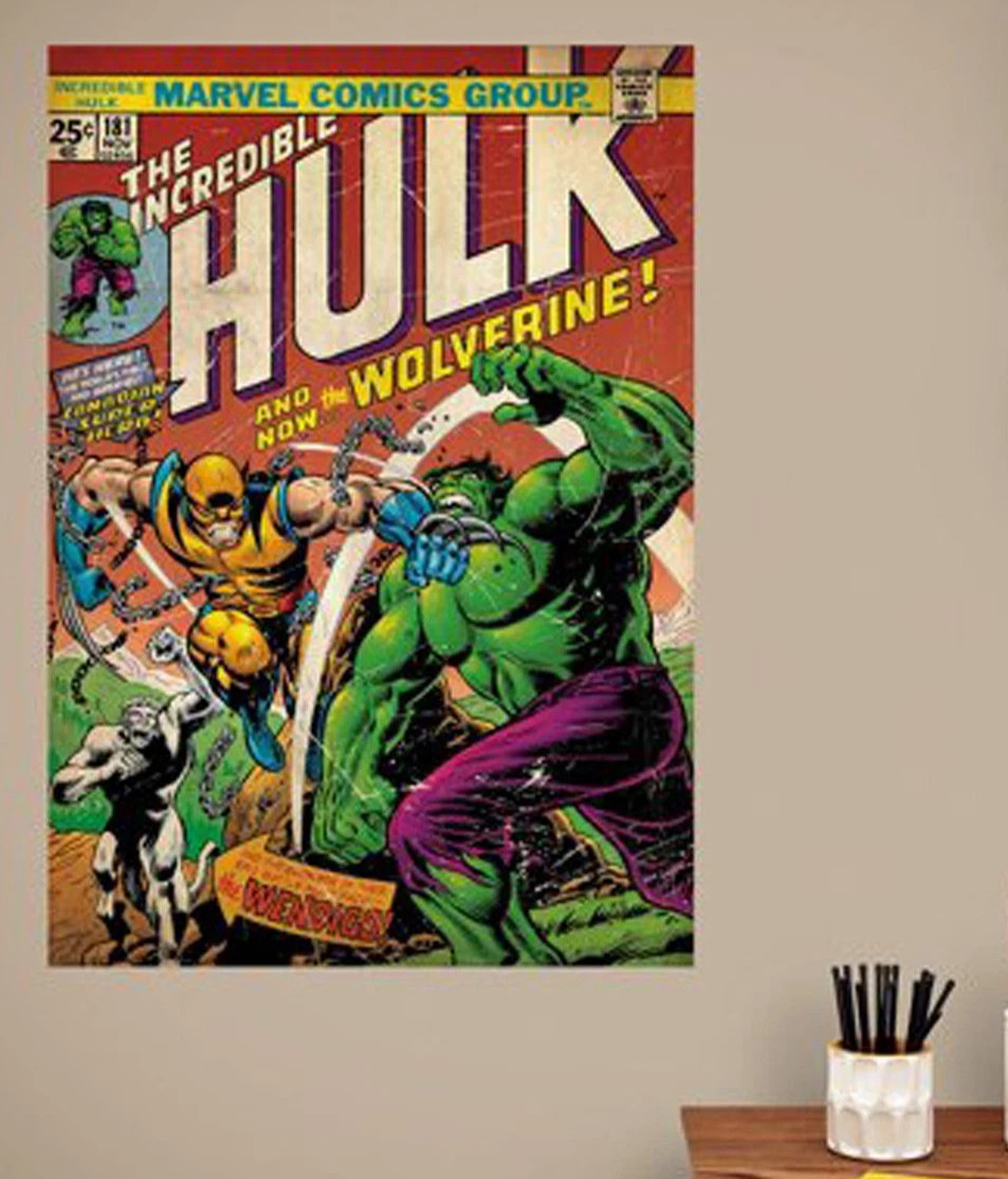 Marvel Comics The Incredible Hulk #181 Cover Peel & Stick Wall Decal 24"x34.25"