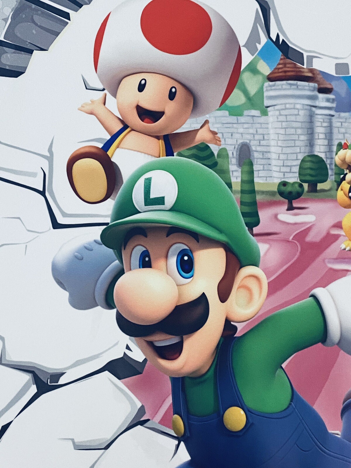 Super Mario Bros Removable Wall Sticker 21"x14.75" 3D Decal Kids Home Decor