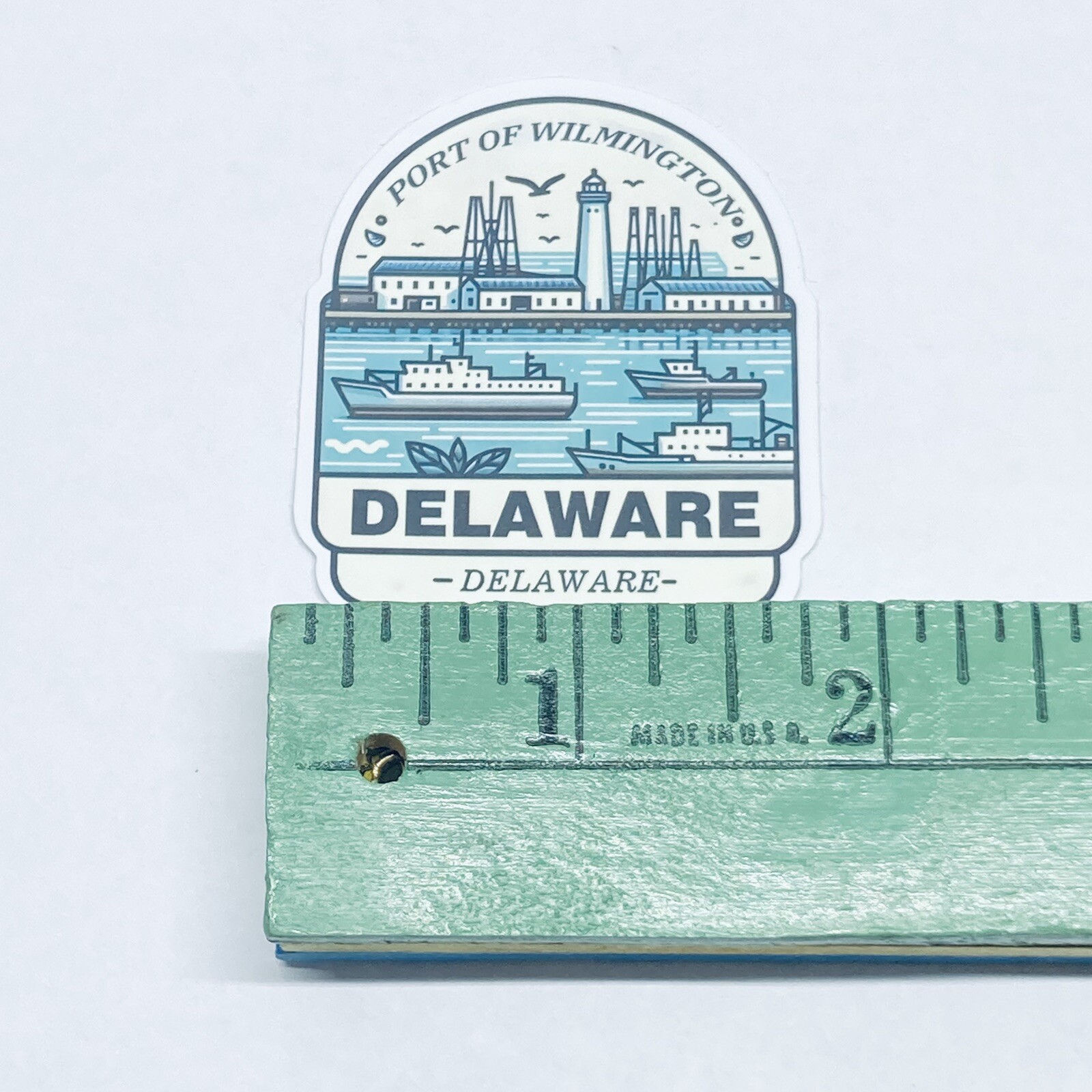 Delaware Port Of Wilmington Sticker Travel Art Decal Vinyl Souvenir Tc6