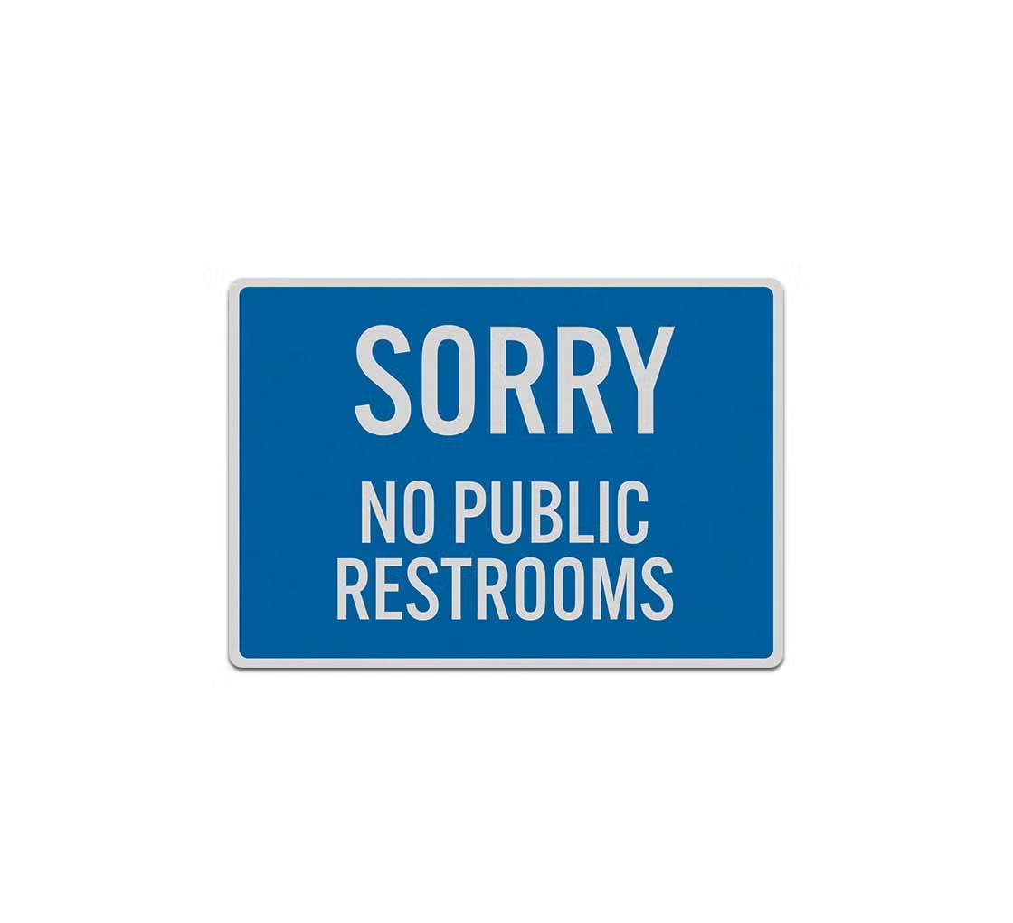 Restroom Signs Stickers 5" Men Women Unisex Handicap Accessible Bathroom Decals