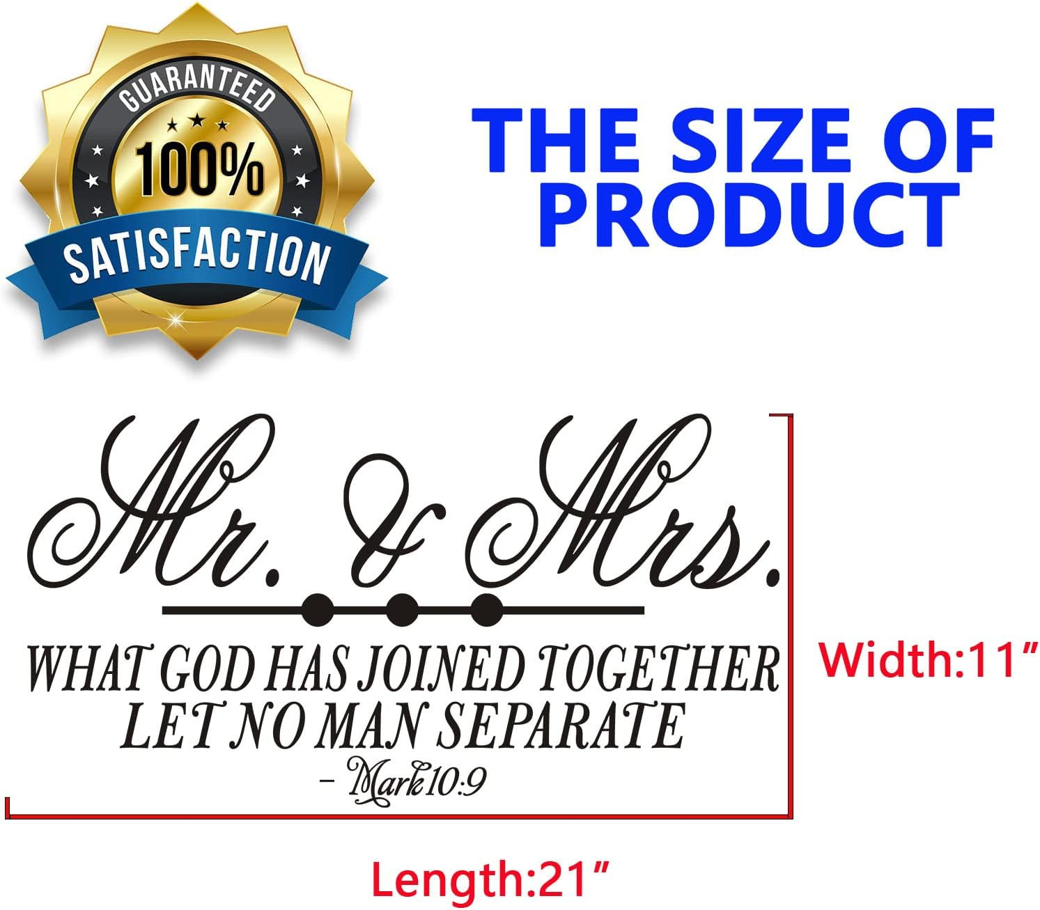 Wall Decals for Bedroom, Wall Stickers for Bedroom, (Easy to Apply), Vinyl Wall