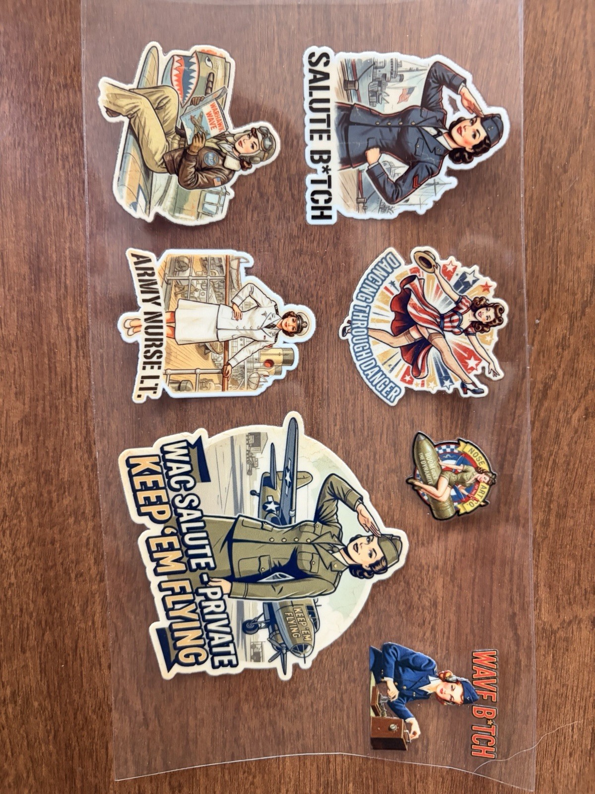 40 Pin Up Girls Decals Waterproof, Tear Resistant, Scratch Resistant Mi, Morale