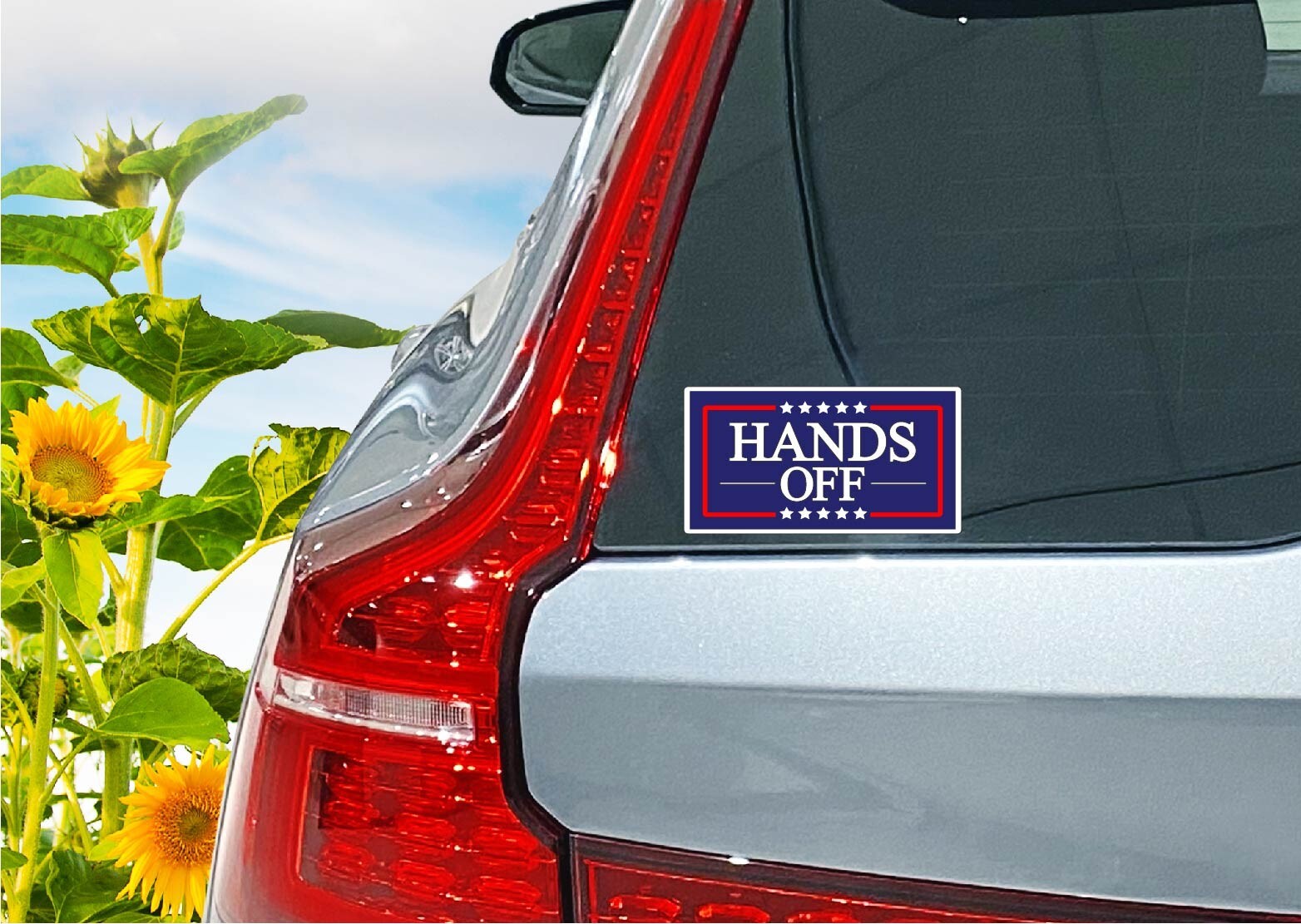 Hands Off Decal Sticker Anti Trump MAGA Democrat Liberal Political Protest