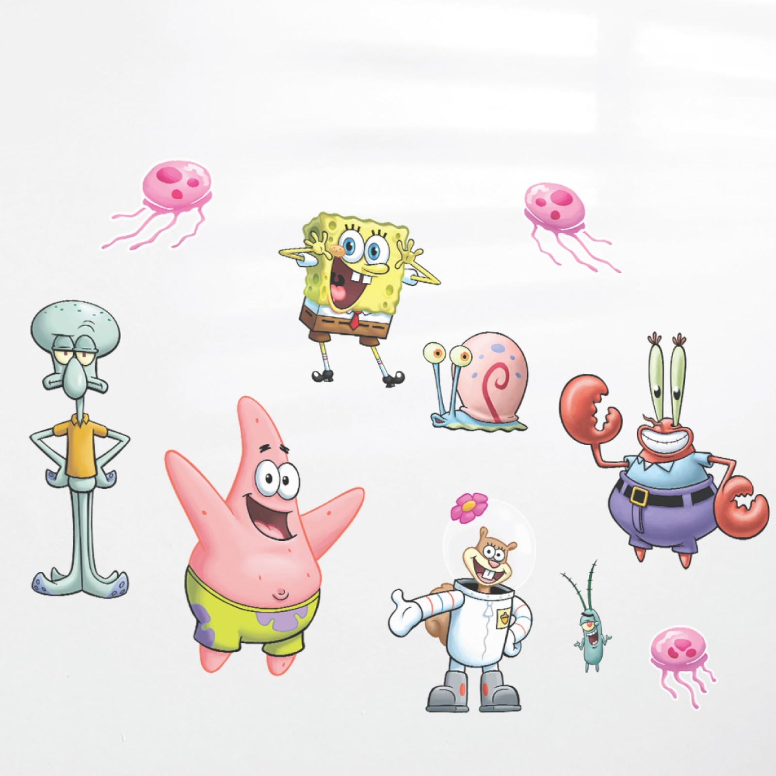 Spongebob Squarepants Wall Decals – Patrick Star, Squidward, Mr. Krabs, Gary,…