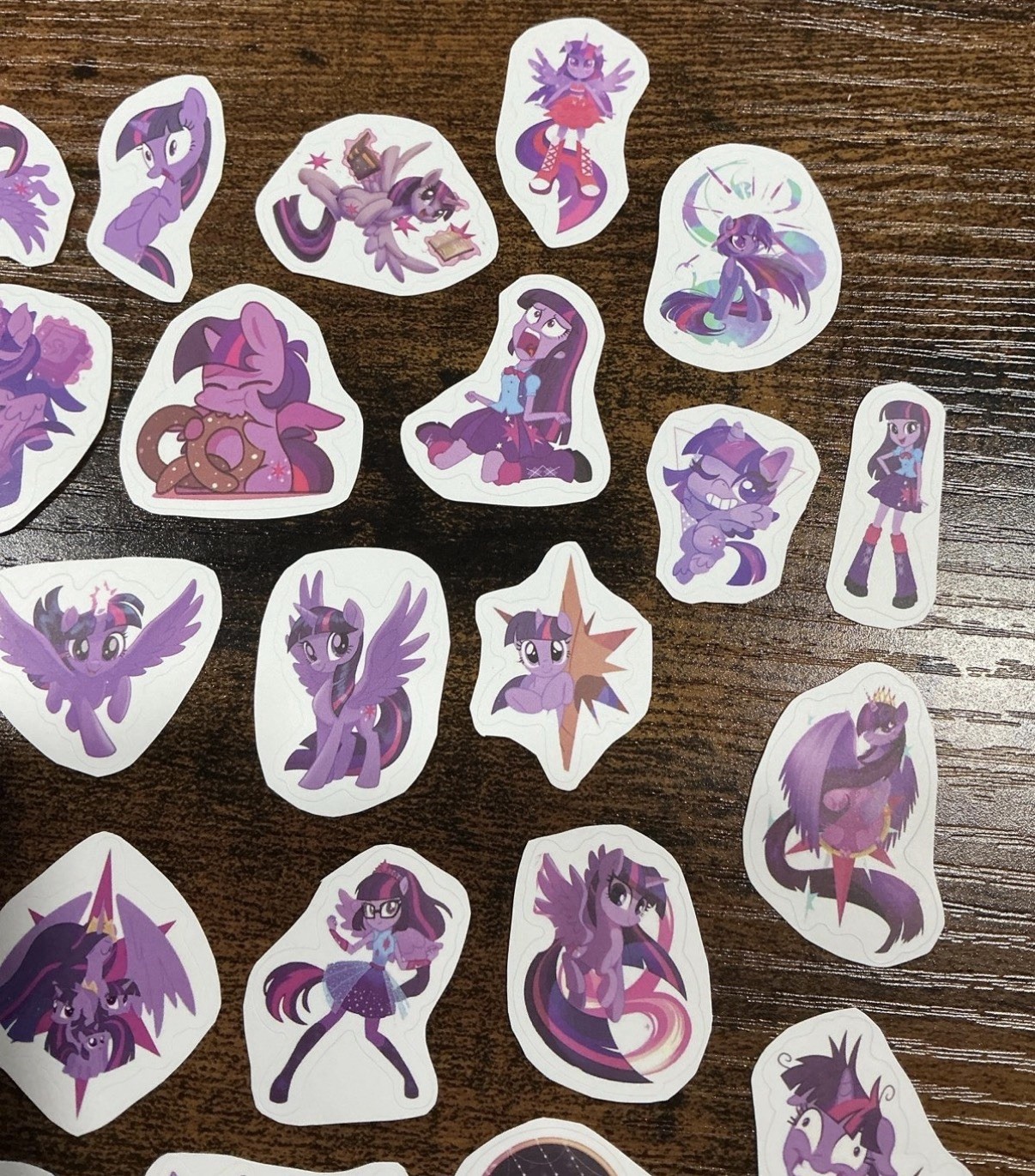27 Twilight sparkle MLP My Little Pony die cut vinyl Sticker lot bundle hasbro