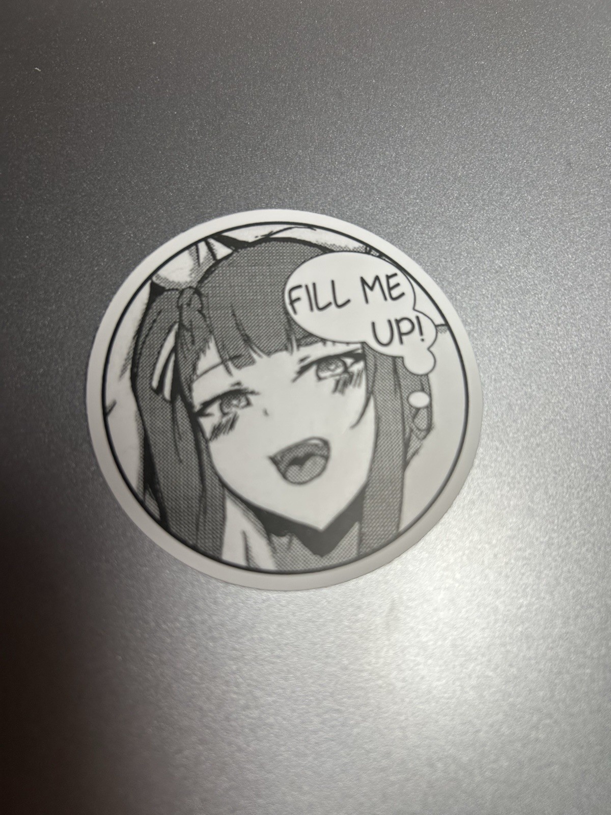 black and white waifu lewd stickers