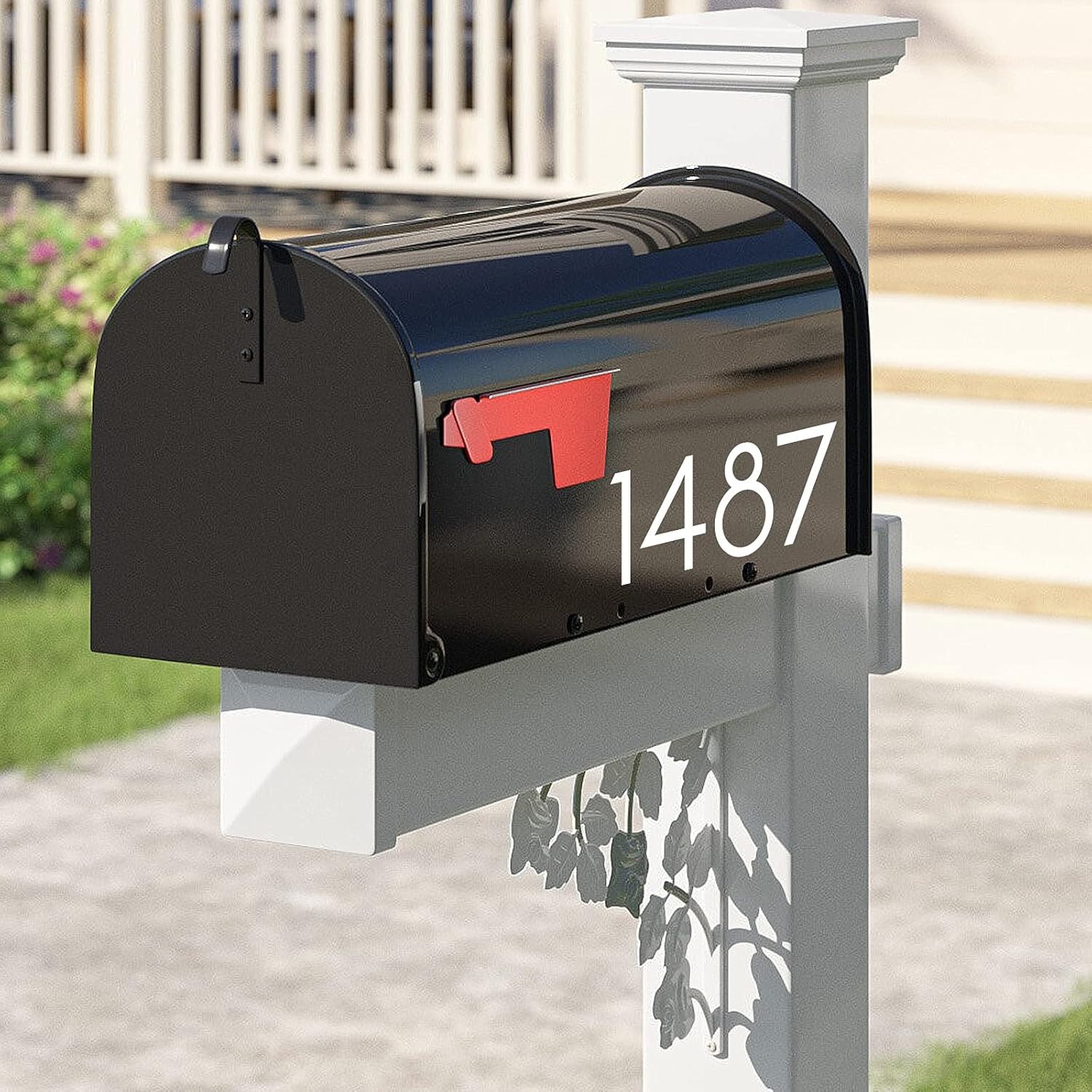 2 Inch Reflective Mailbox Numbers Sticker Set 0-9 5 Sets Vinyl