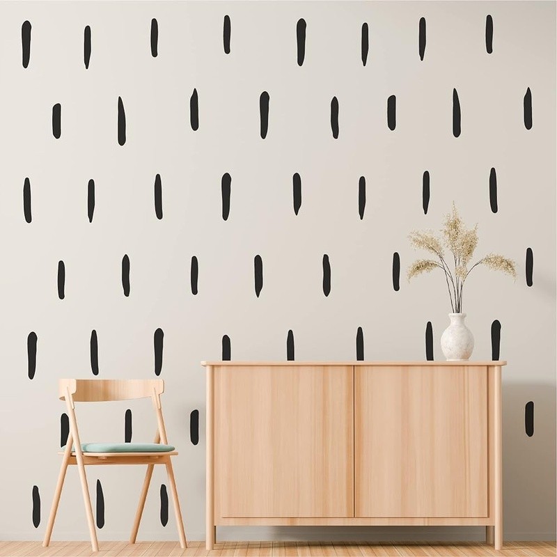 Waterproof Removable Vinyl Wall Decals Stripes Home Office Decor Stickers US