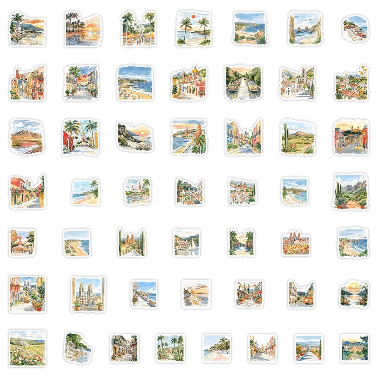 50pcs Waterproof Vinyl Stickers Mexican Hispanic Latino Luggage Phone Laptop Car
