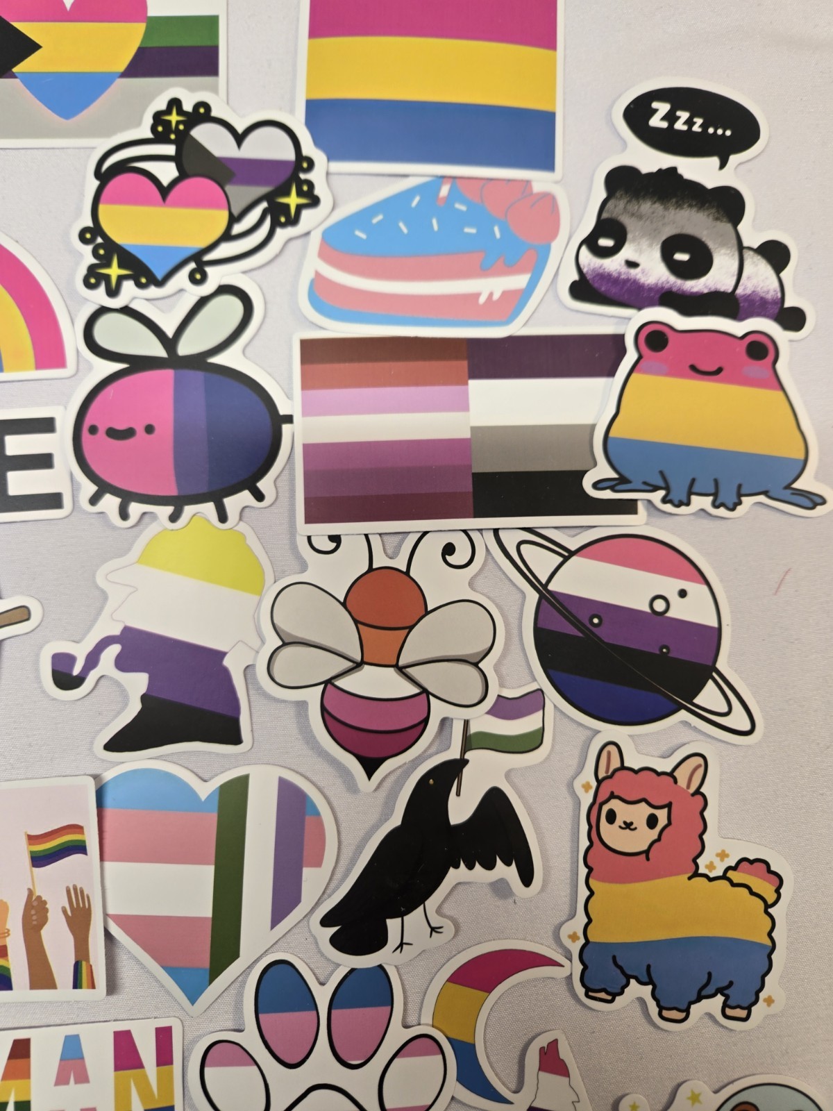 50 PCS Gay Pride Stickers LGBTQ+ Pride Month Decals Laptop Car Decoration