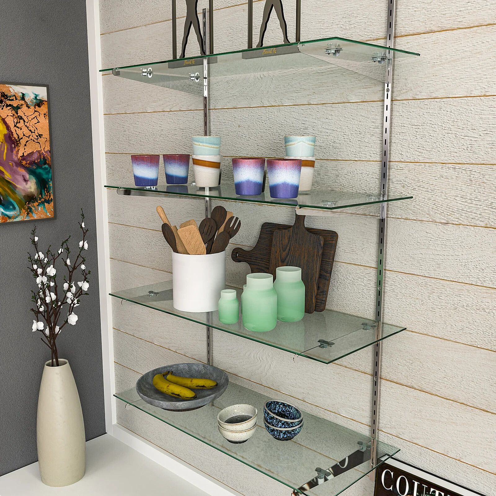 12"W X 36"L Tempered Glass Shelves Econoco SHGL1236 (Pack Of 5)