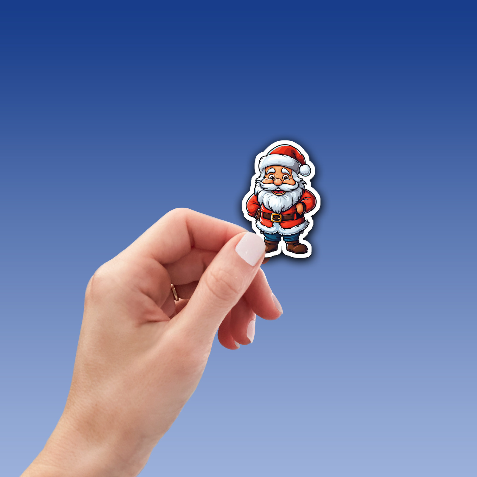 Santa Claus Vinyl Sticker – Bring the Magic of Christmas Anywhere