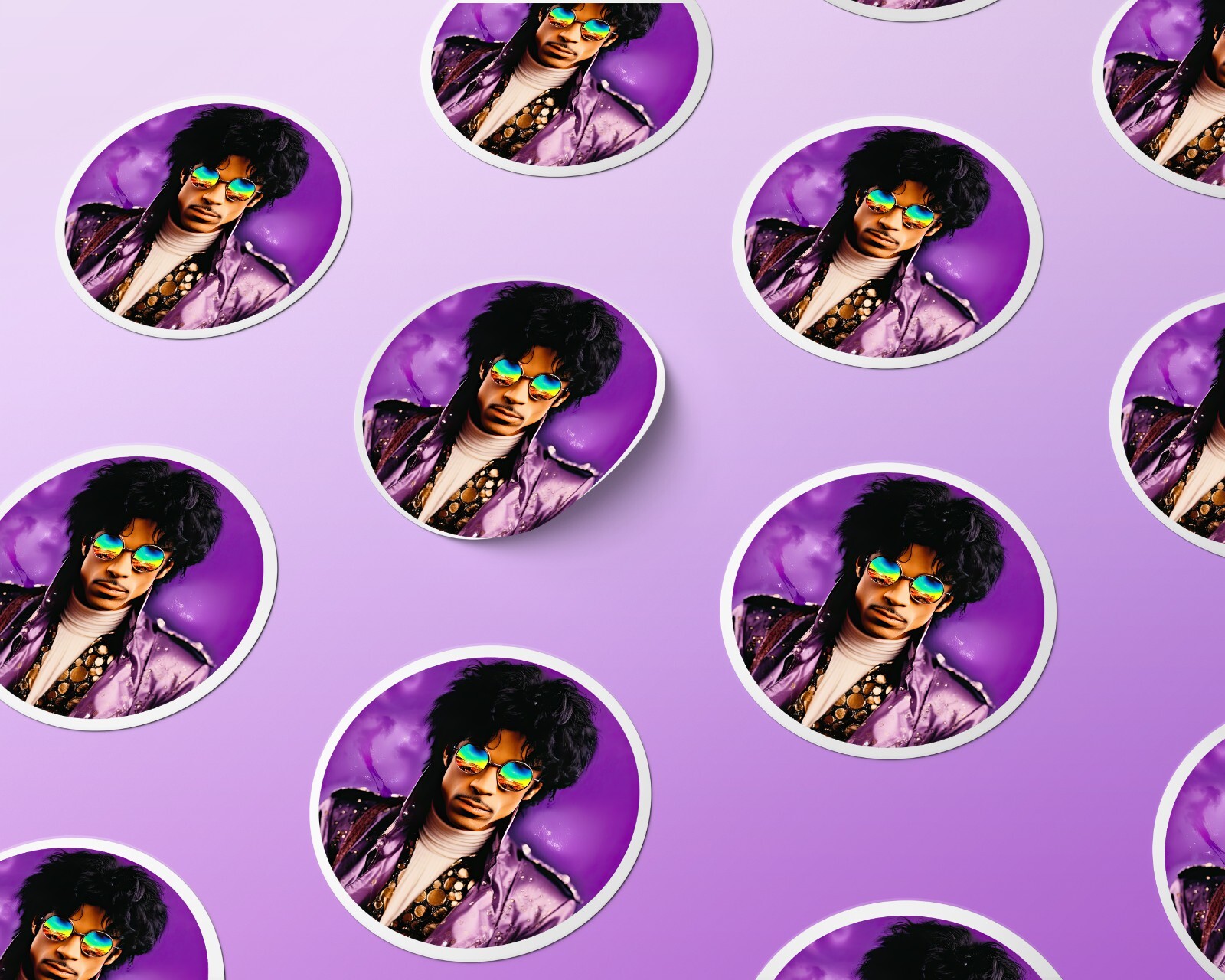 Prince Musician Sticker: Purple Rain Waterproof Sticker Artist Formerly Known as