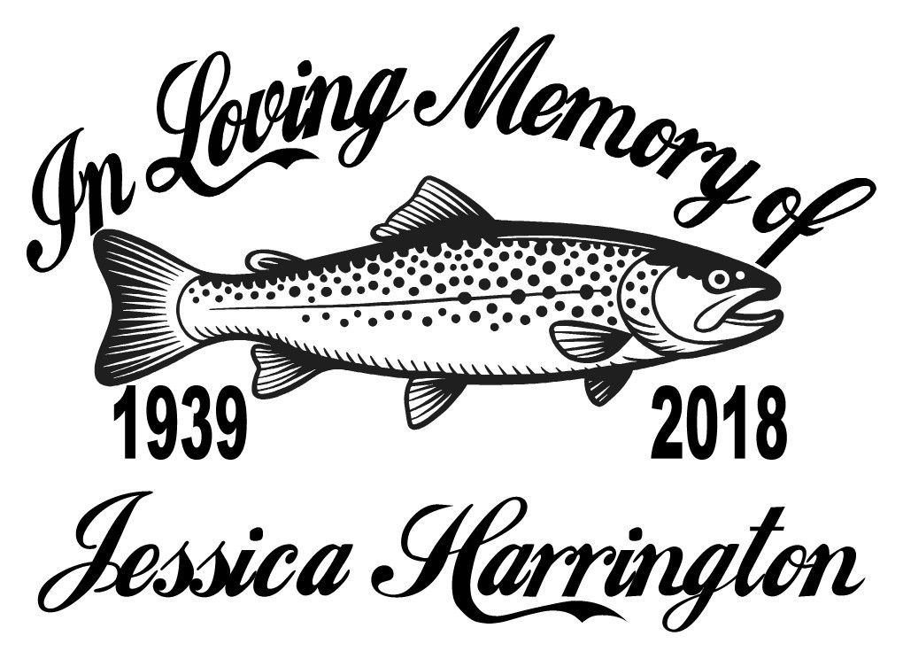 In Loving Memory – Fisherman Trout Sticker Decal Fishing Memorial Personalized |