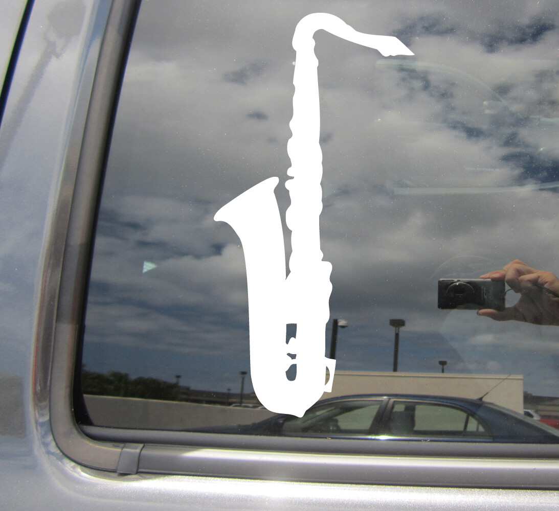 Saxophone Music Instrument Cars Laptop Bumper Vinyl Decal Sticker 10201