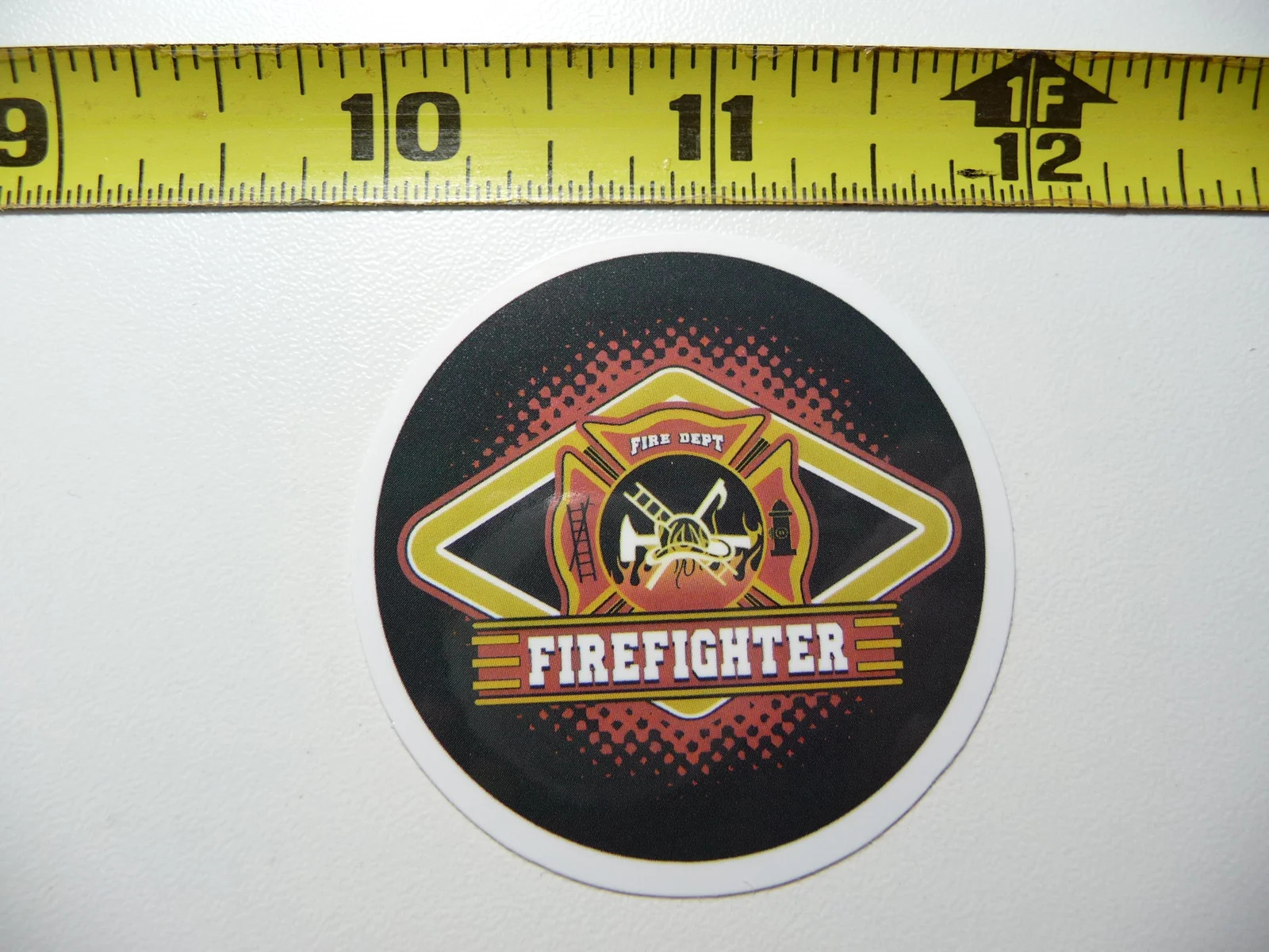 GENERIC FIREFIGHTER LOGO SMALL STICKER DECAL WORK JOB HARD HAT PRIDE