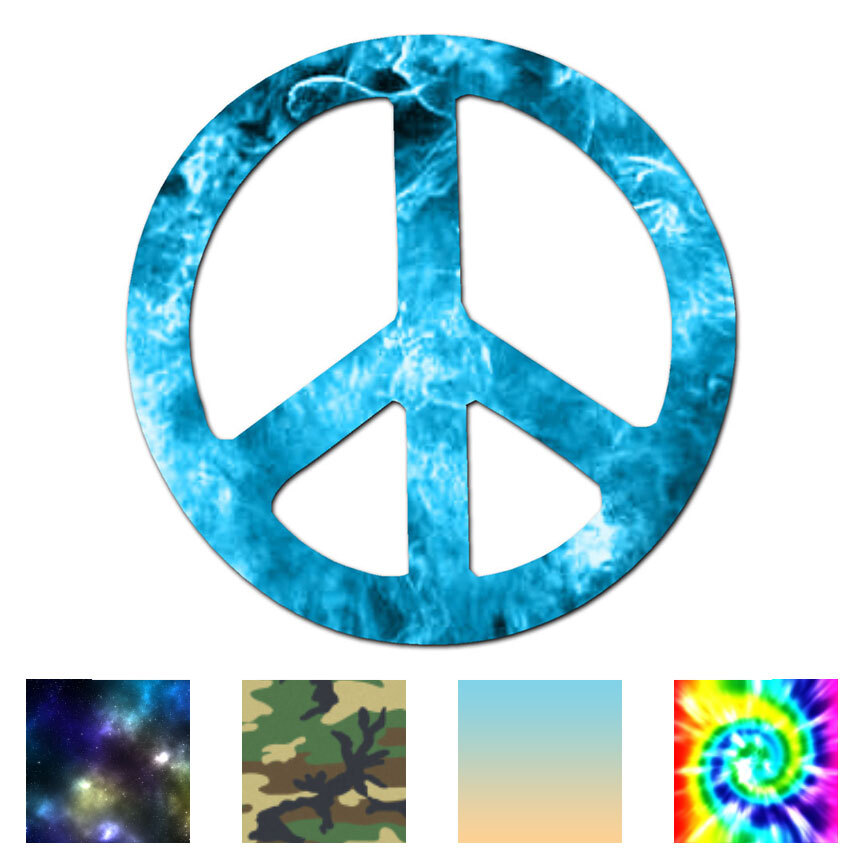 Peace Sign – Vinyl Decal Sticker – Multiple Patterns & Sizes – ebn941