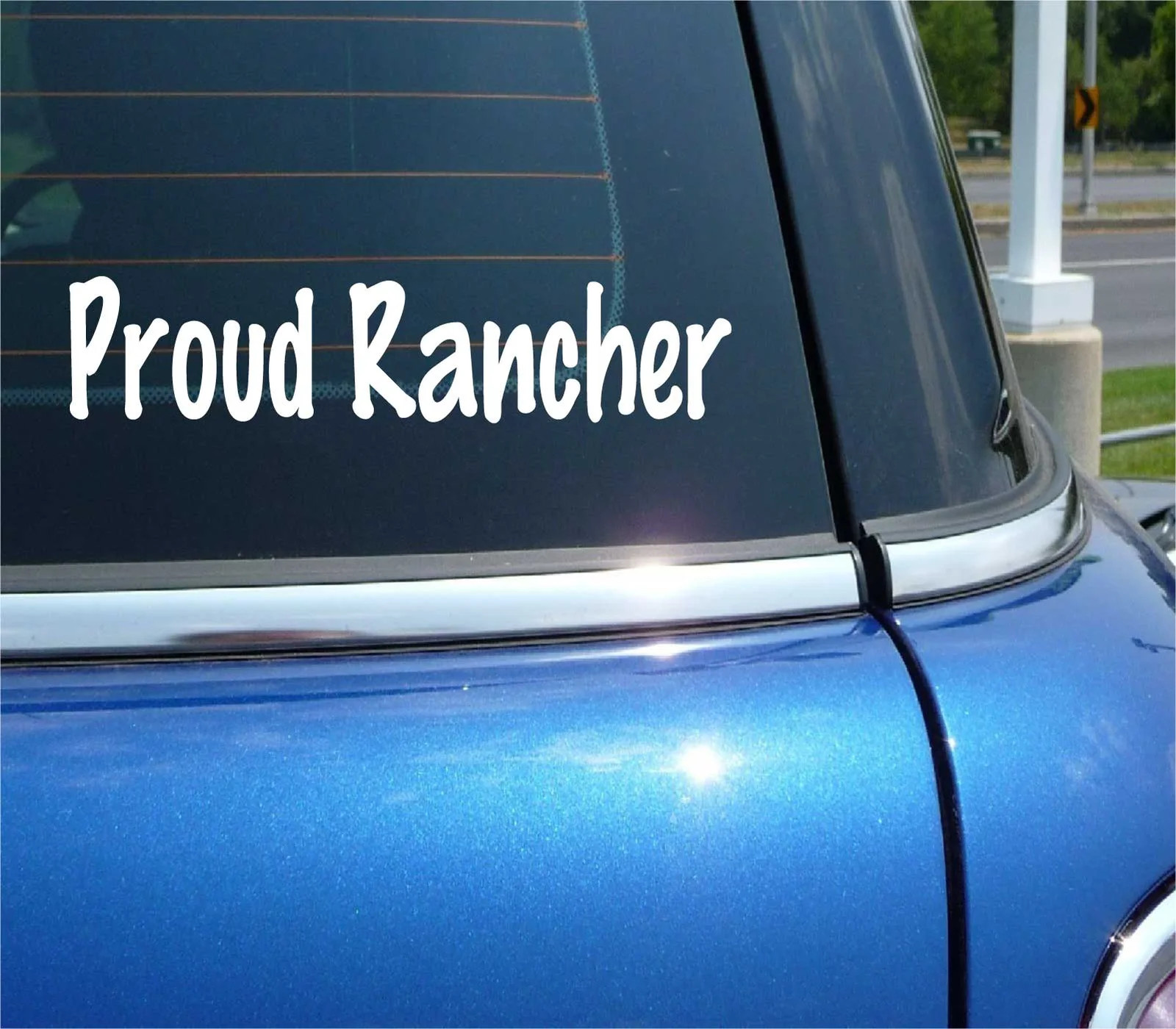 PROUD RANCHER DECAL STICKER FUNNY RANCH BEEF LIVESTOCK DAIRY SHEEP GOAT CAR