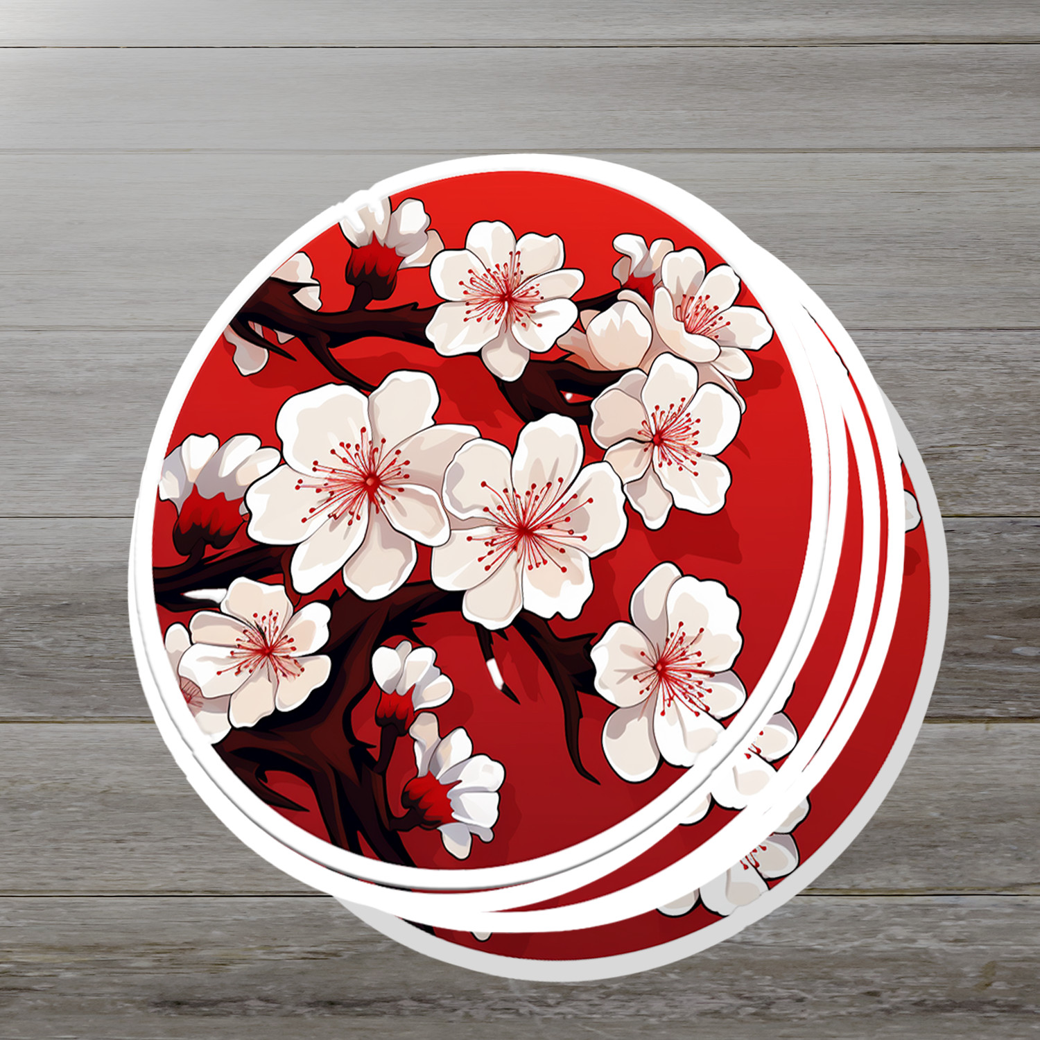 Cherry Blossom Vinyl Sticker – Embrace Nature's Beauty Anywhere You Go!