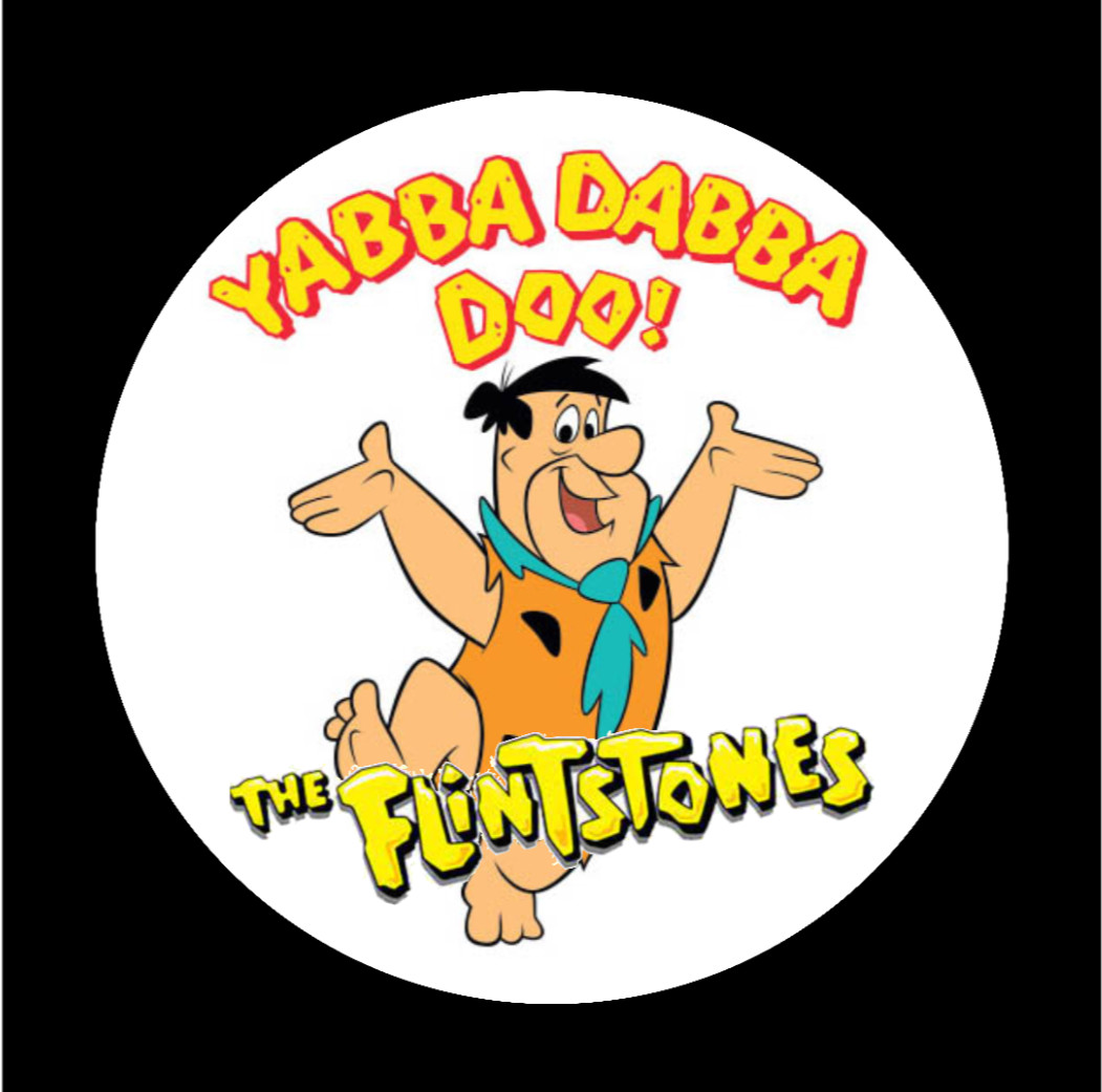 Cartoons – The Flintstones – 4" Vinyl Decal Car Trailer Laptop Cooler Truck 25-2