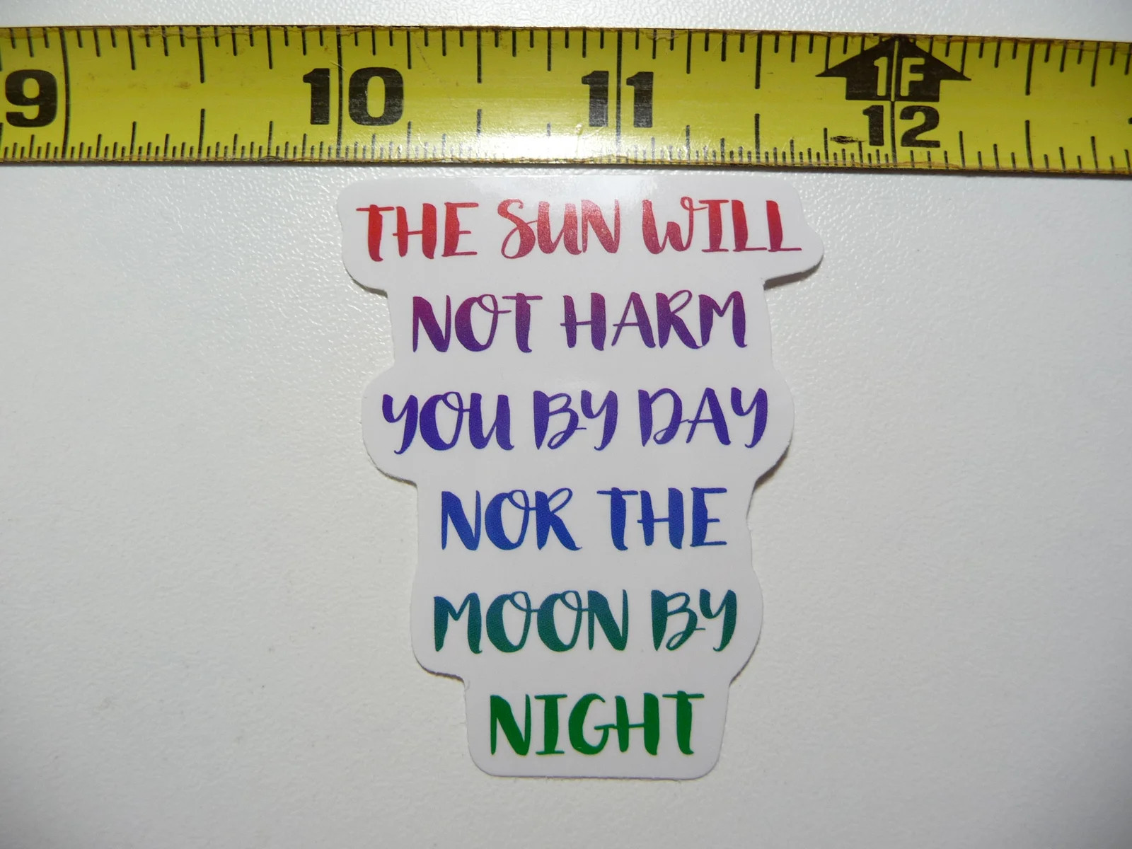 SUN AND MOON NOT HARM YOU SMALL STICKER DECAL FAITH CHURCH CHRISTIAN BELIEF