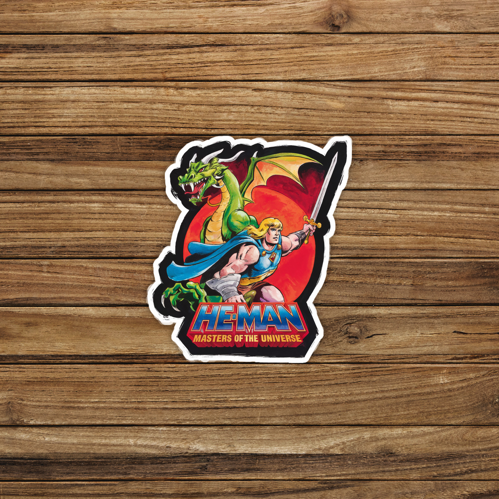 He-Man Masters of the Universe Vintage Style Sticker – 80s Cartoon Hero #740