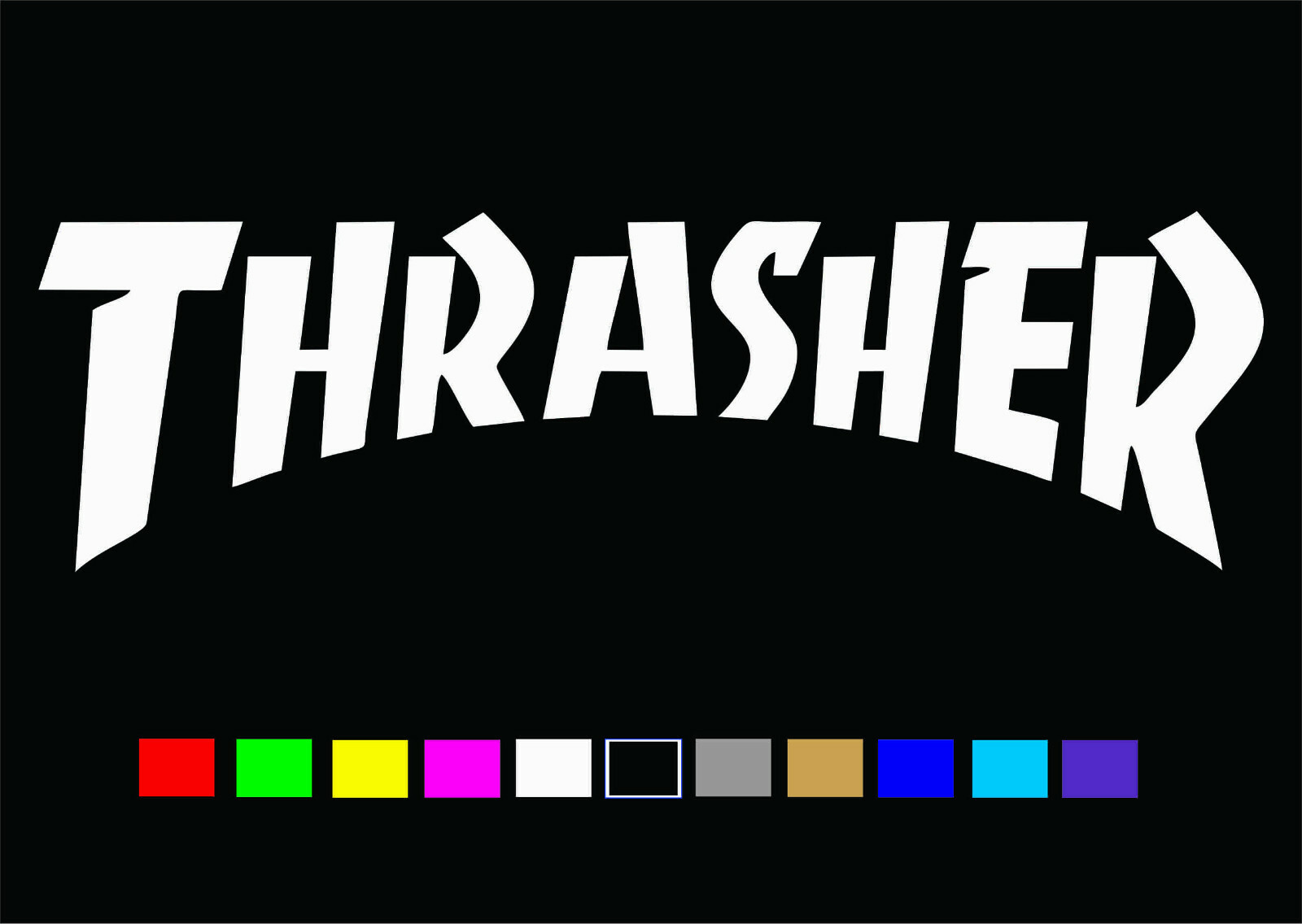 THRASHER Vinyl Decal Die Cut Sticker Skate Skateboard Skateboarder
