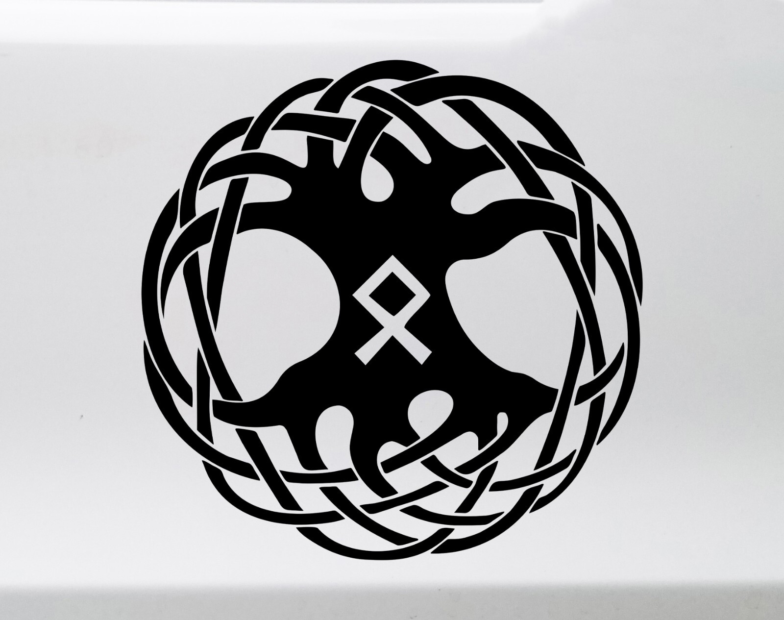 Tree of Life with Othala Rune Vinyl Decal | Viking Yggdrasil Norse Mythology
