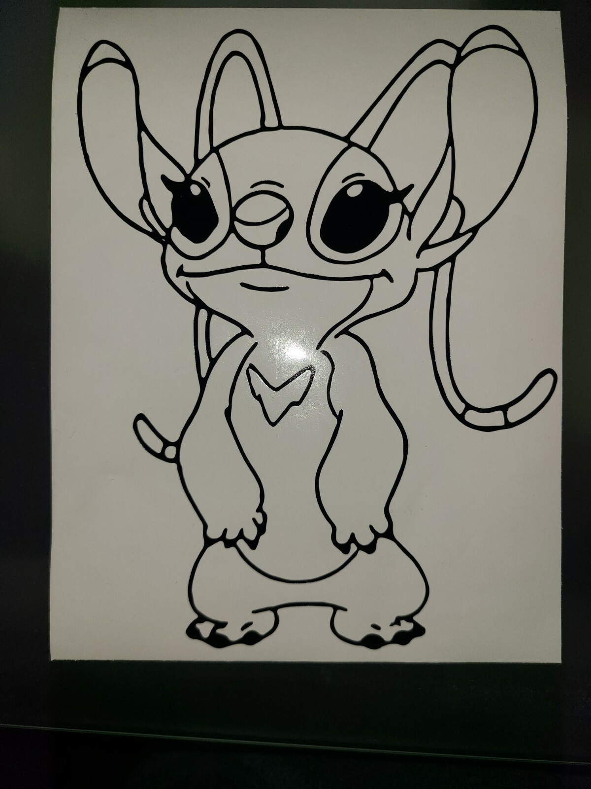 Disney Angel Lilo and Stitch Vinyl Window car Decal/Sticker