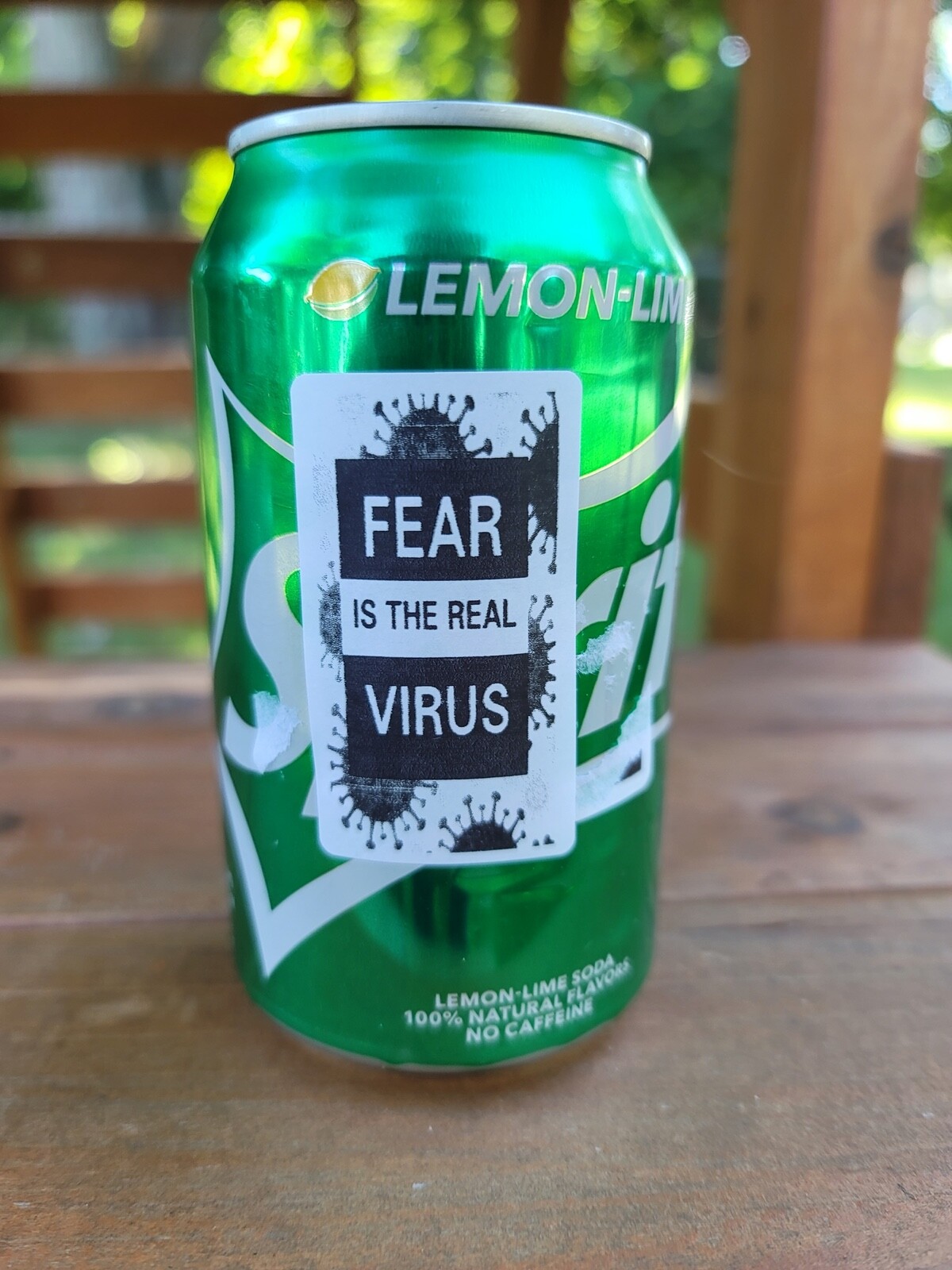 "FEAR IS THE REAL VIRUS" 25-500 Pack stickers bulk debate decals