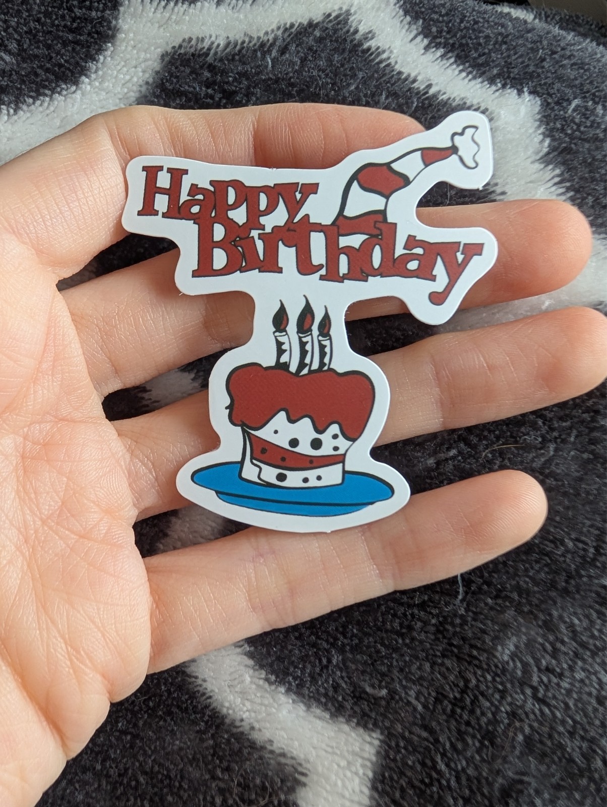 Dr Seuss Sticker | Whimsical Cartoon Vinyl, Happy Birthday