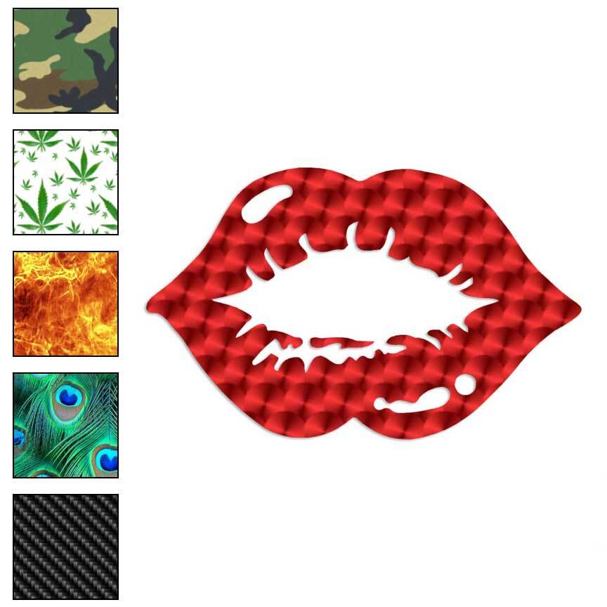 Blow Kiss Lips, Vinyl Decal Sticker, 40 Patterns & 3 Sizes, #917