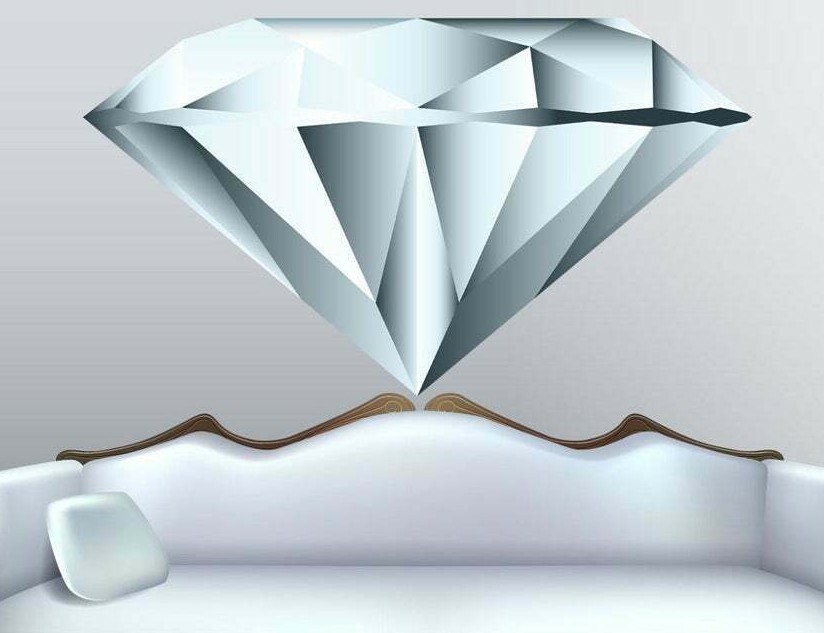 Diamond Full Color Decal, Diamond Full color sticker, Diamond wall art cn 172