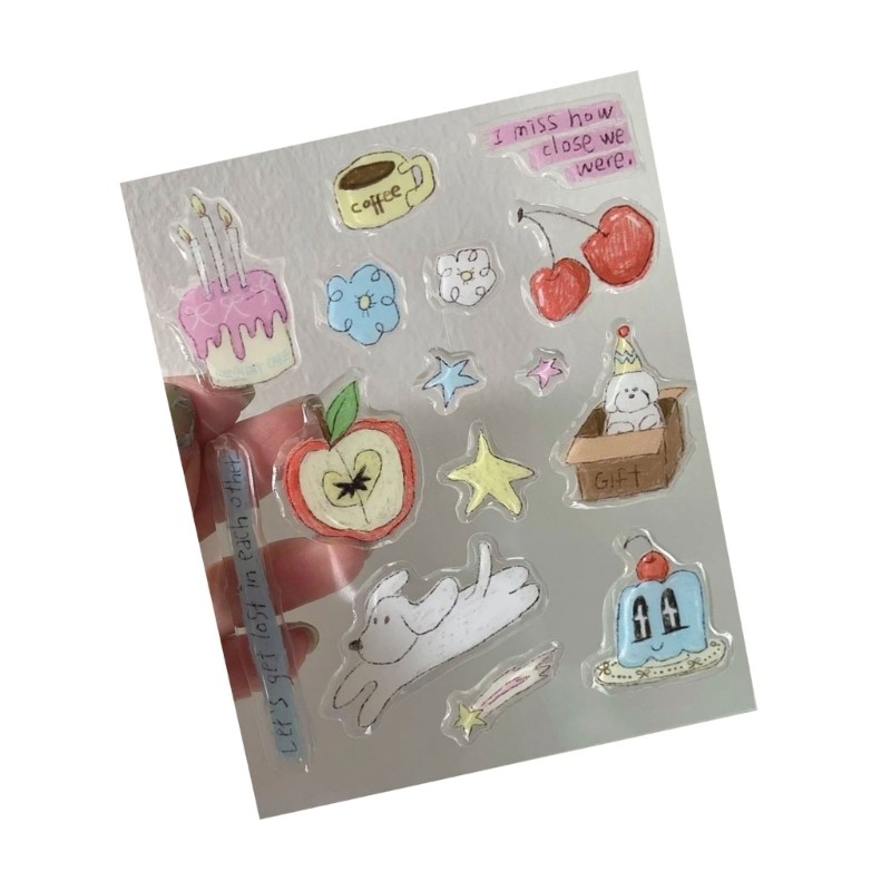 Easy To Apply Plastic Jelly Stickers Decals For Quick Gadget Decoration No