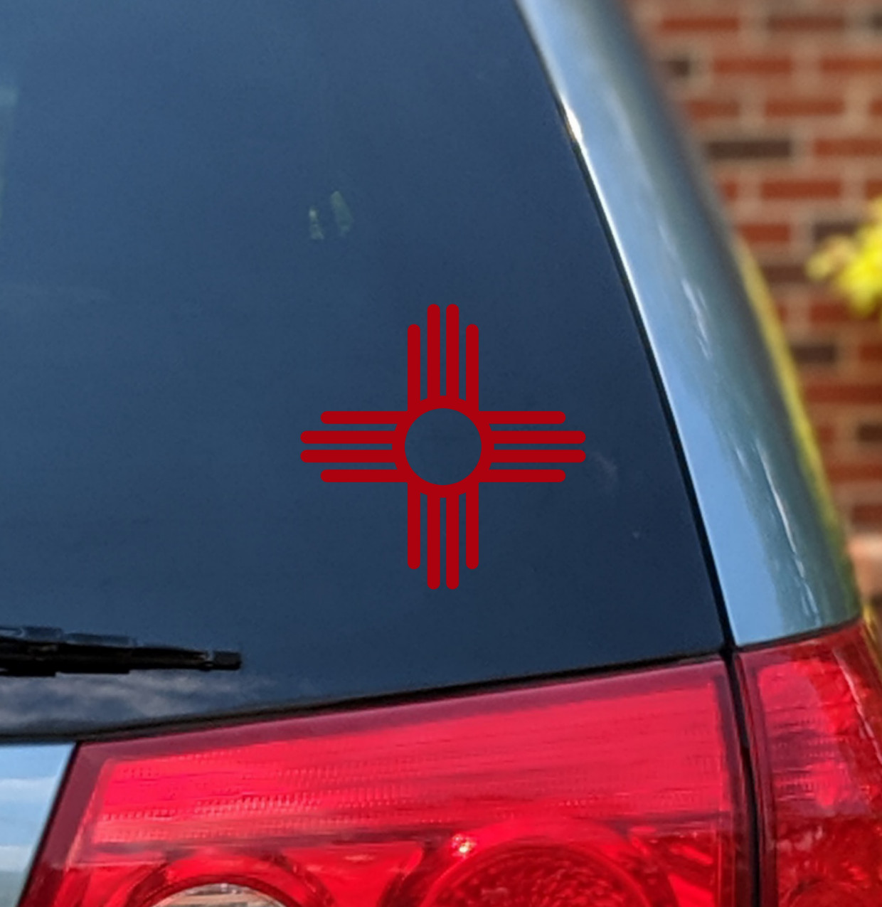 Zia Sun Permanent Decal Permanent Sticker |For Cars Water Bottles Laptops +More