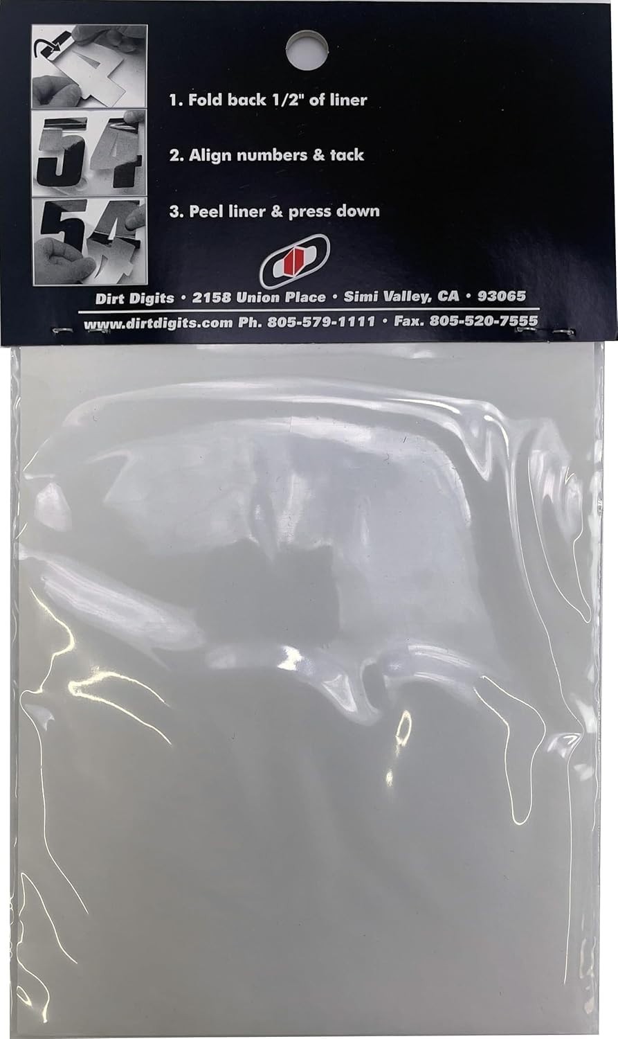 Waterproof 5.5" High-Gloss Vinyl Number 5 Set – Perfect for Motocross